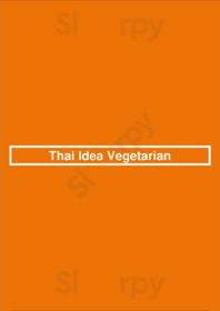 Thai Idea Vegetarian menu