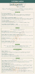 Bellagreen menu