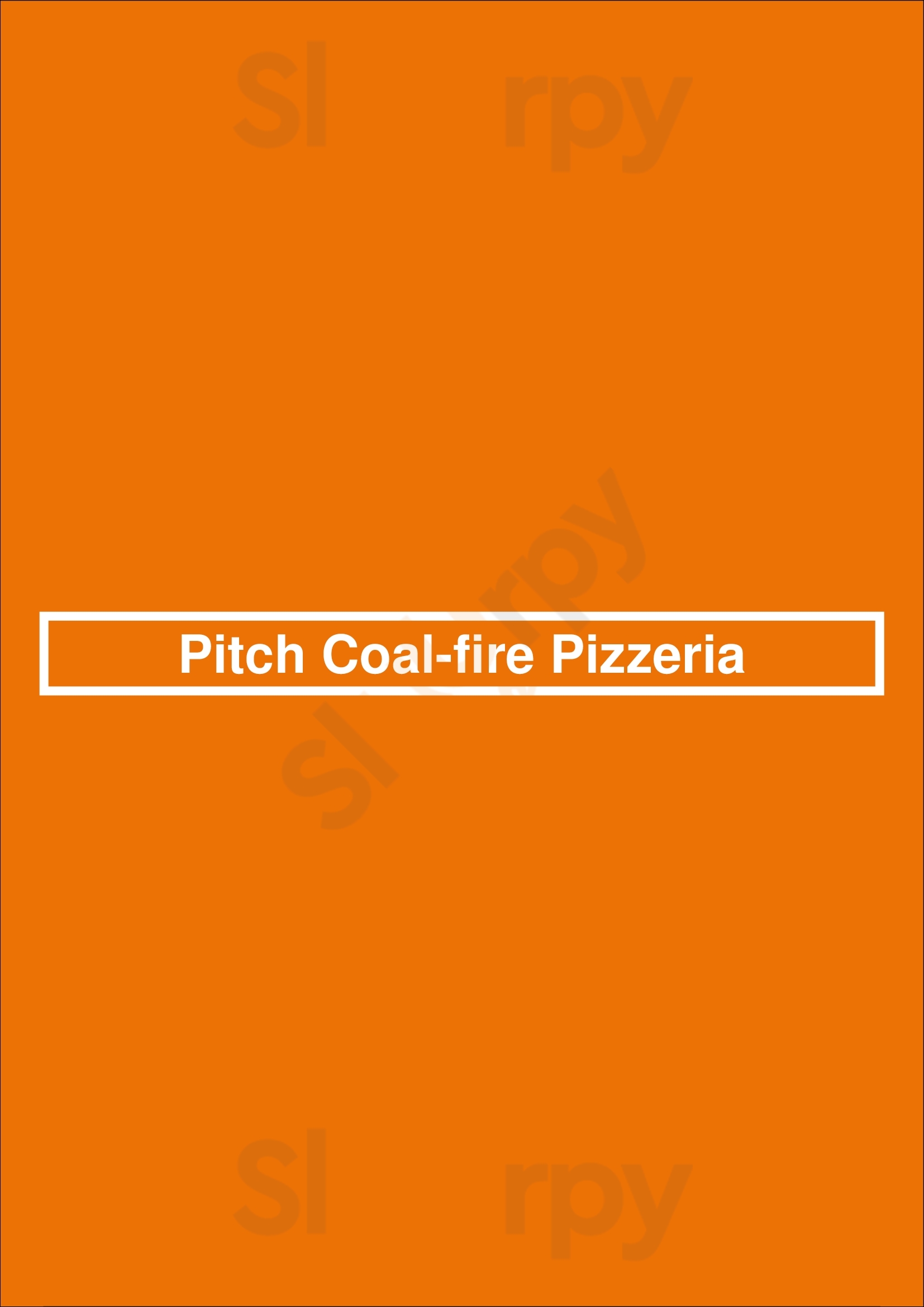 Pitch Coal-fire Pizzeria Omaha Menu - 1