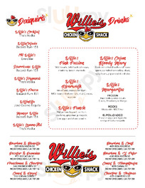 Willie's Chicken Shack menu
