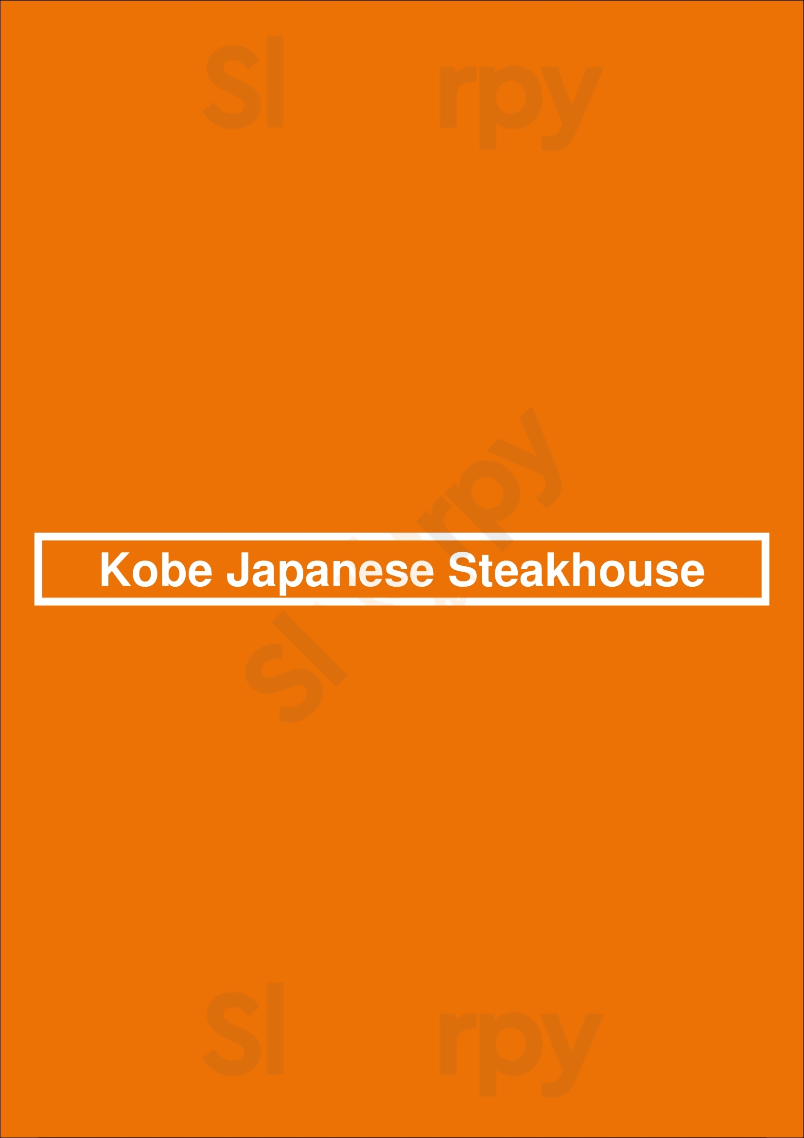 Kobe Japanese Steakhouse Austin Menu - 1