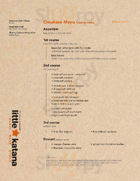 C Rolls Sushi menu
