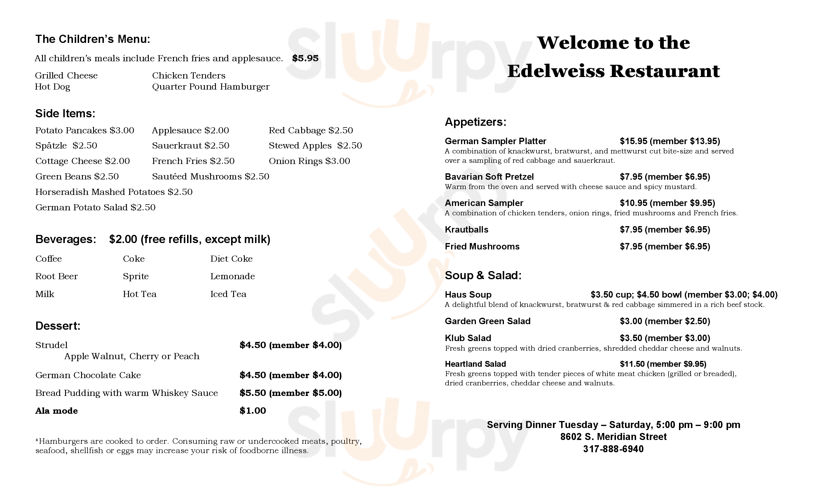 Main Menu - Tgak Edelweiss