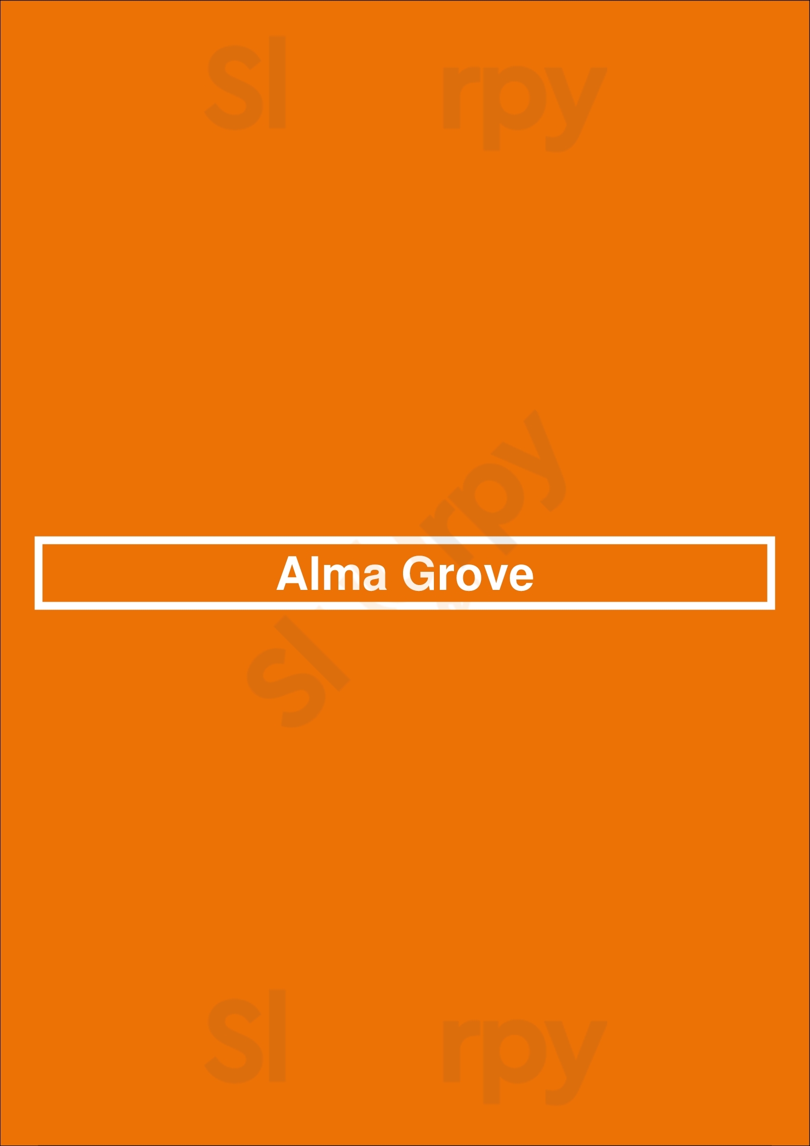Alma Grove Miami Menu - 1