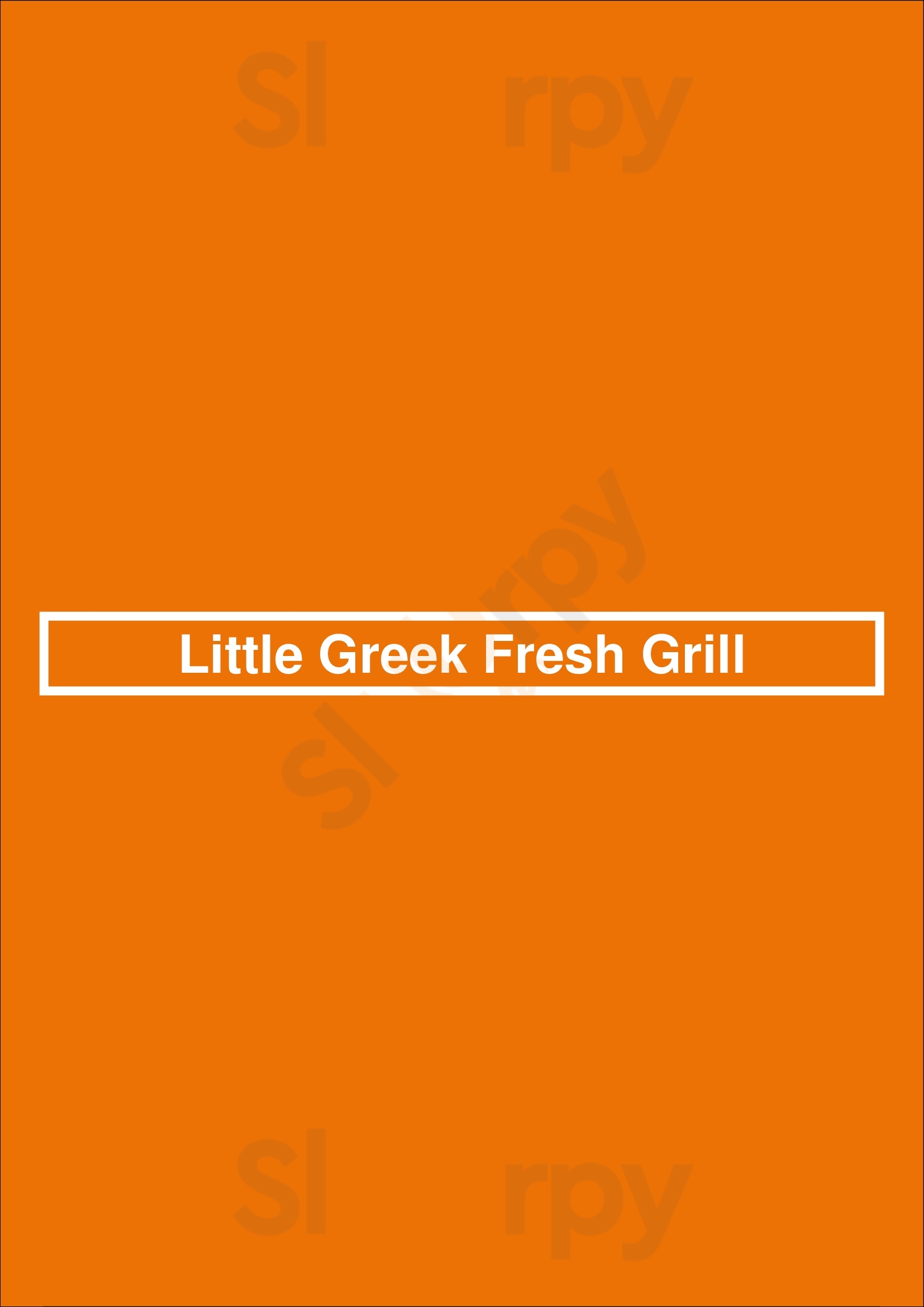 Little Greek Fresh Grill Tampa Menu - 1