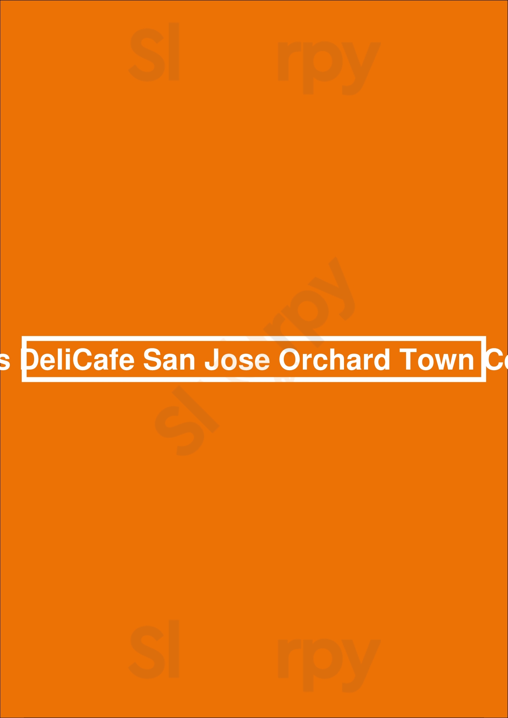 Erik's Delicafe San Jose Orchard Town Center San Jose Menu - 1