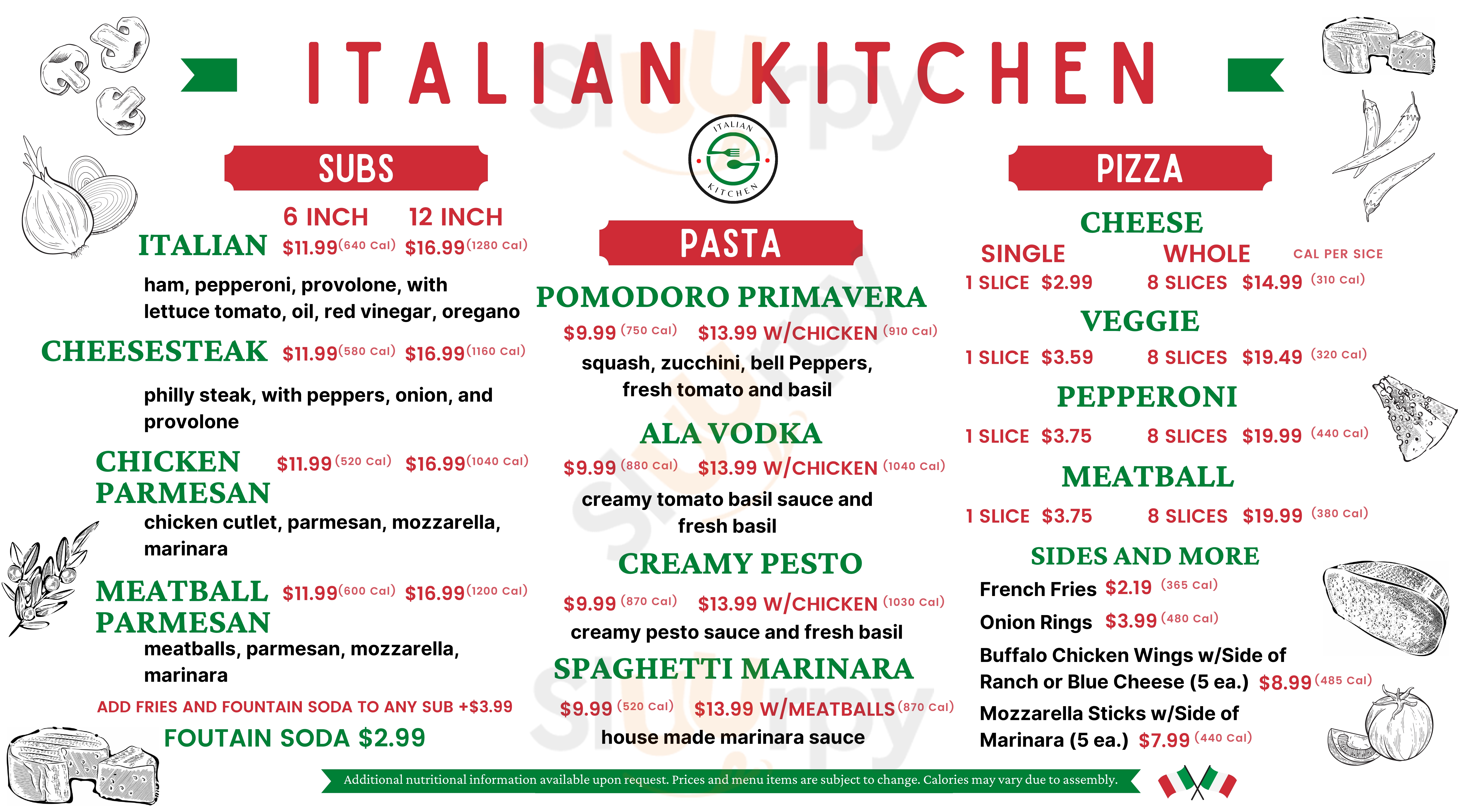 Cosi Philadelphia Menu - 1