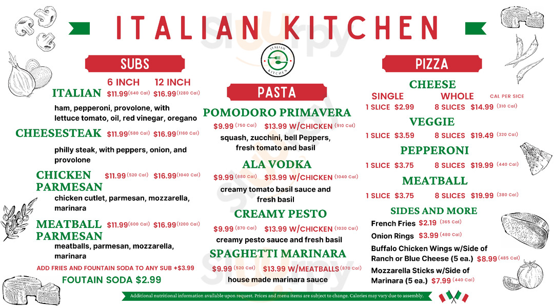 Cosi menu