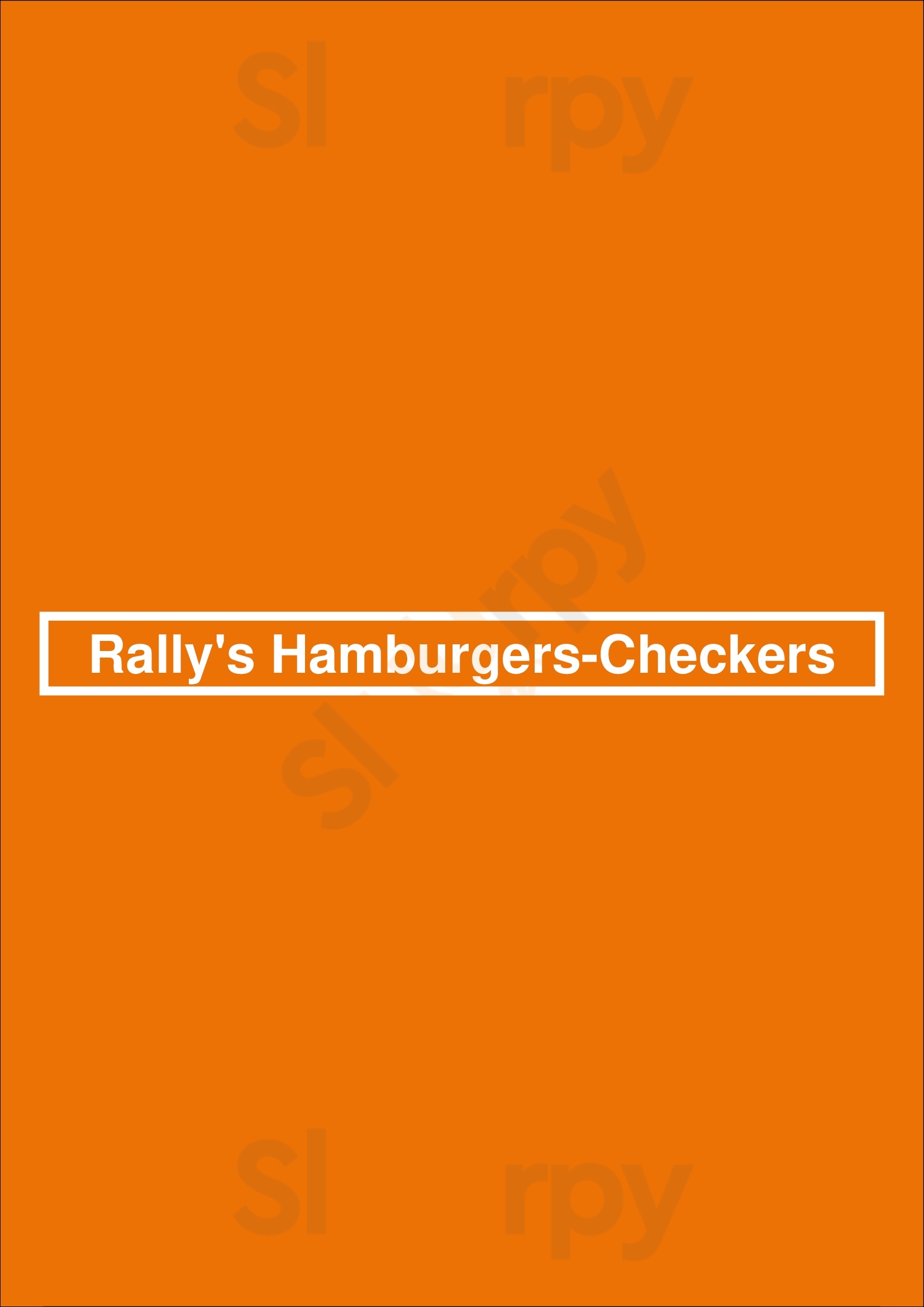 Rally's Hamburgers-checkers Memphis Menu - 1