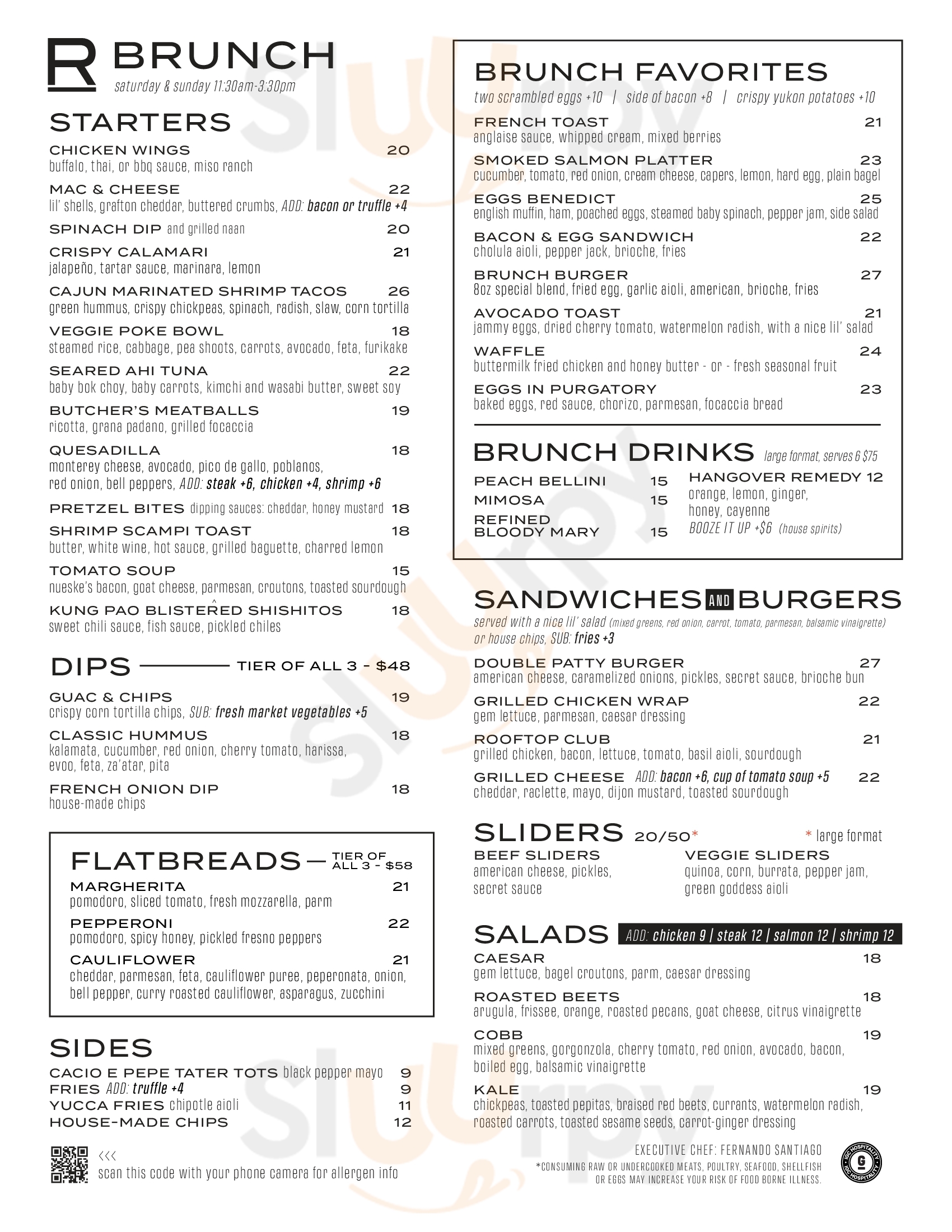 Main Menu - Refinery Rooftop