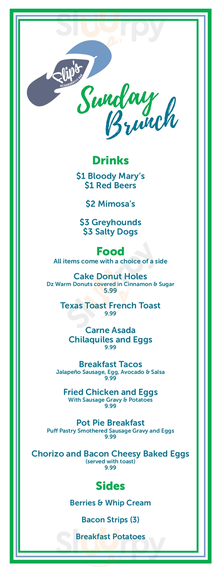 Main Menu - Robadoo's Sports Bar And Cafe