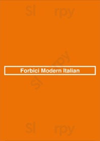Forbici Modern Italian menu