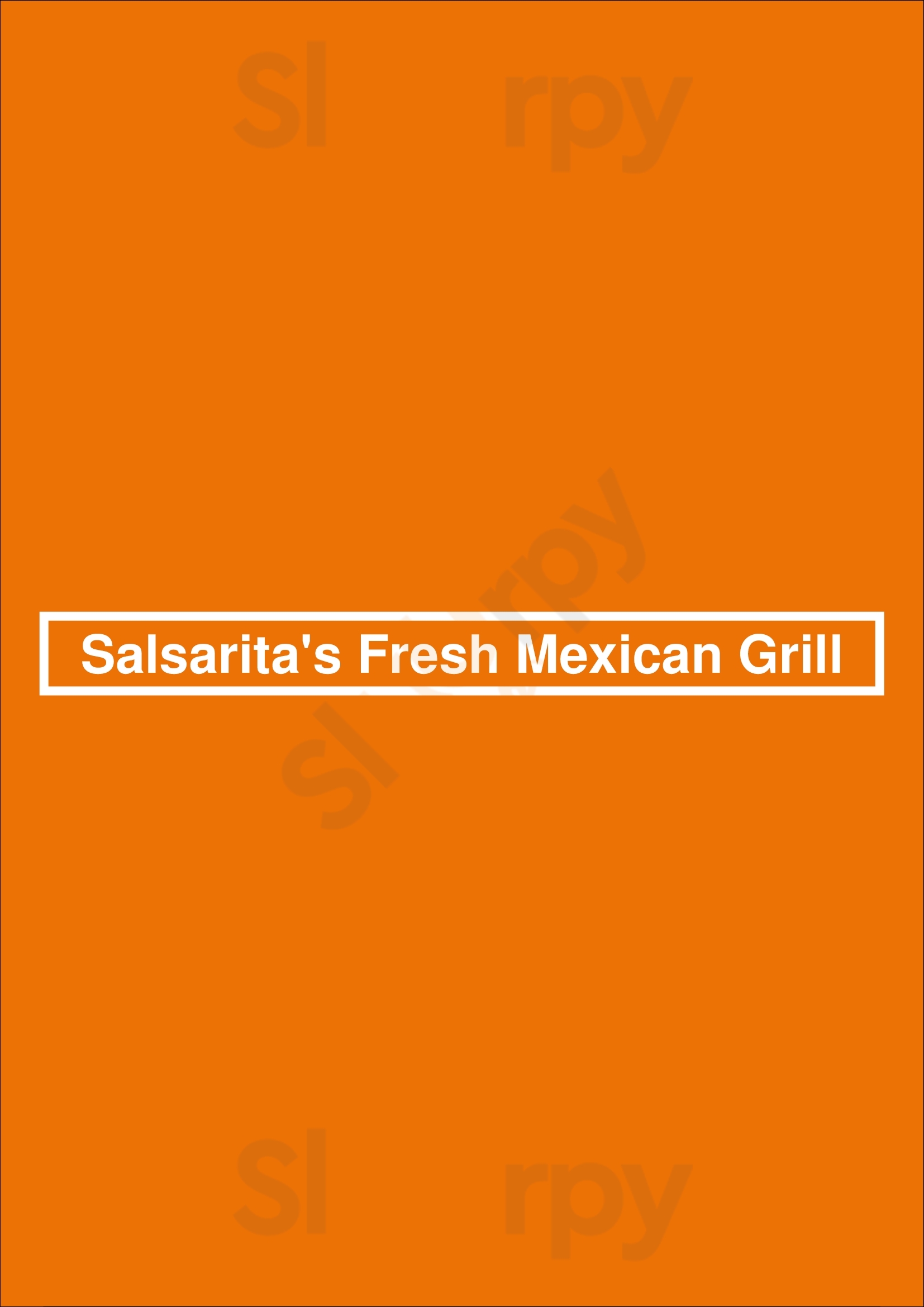 Salsarita's Fresh Mexican Grill Charlotte Menu - 1