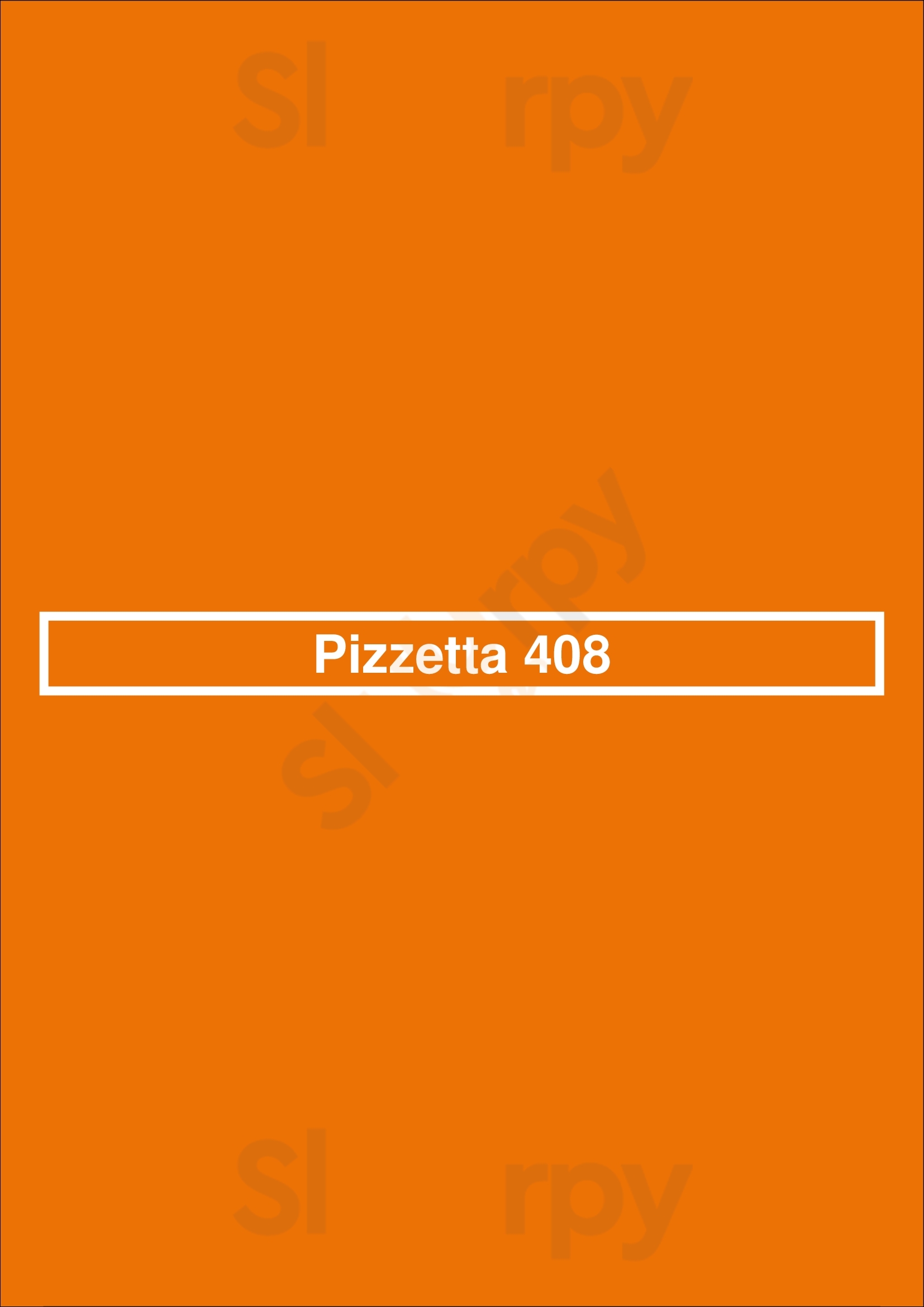 Main Menu - Pizzetta 408