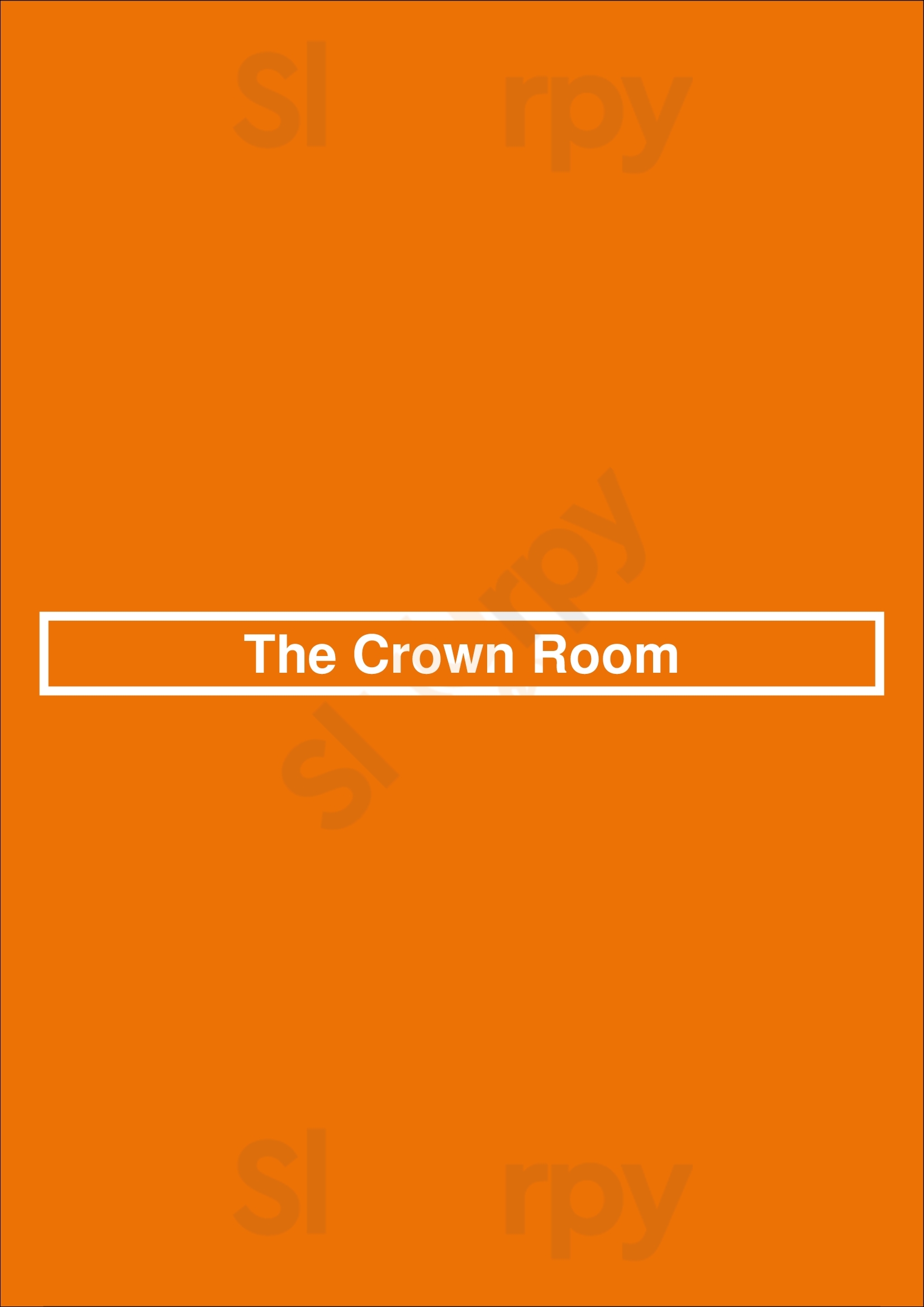 The Crown Room Albuquerque Menu - 1