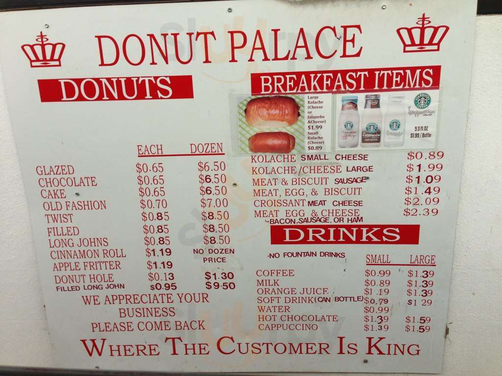 The Donut Palace Oklahoma City Menu - 1