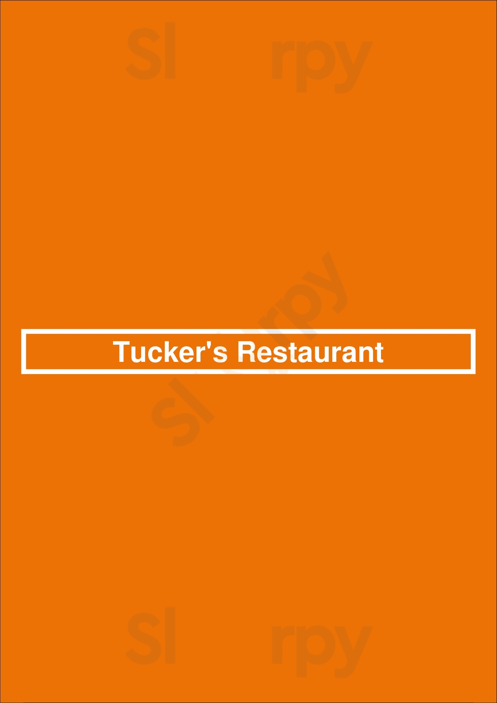 Tucker's Restaurant Cincinnati Menu - 1