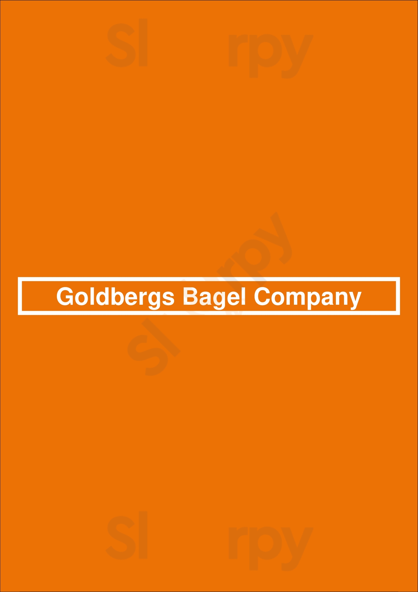 Goldbergs Bagel Company Atlanta Menu - 1