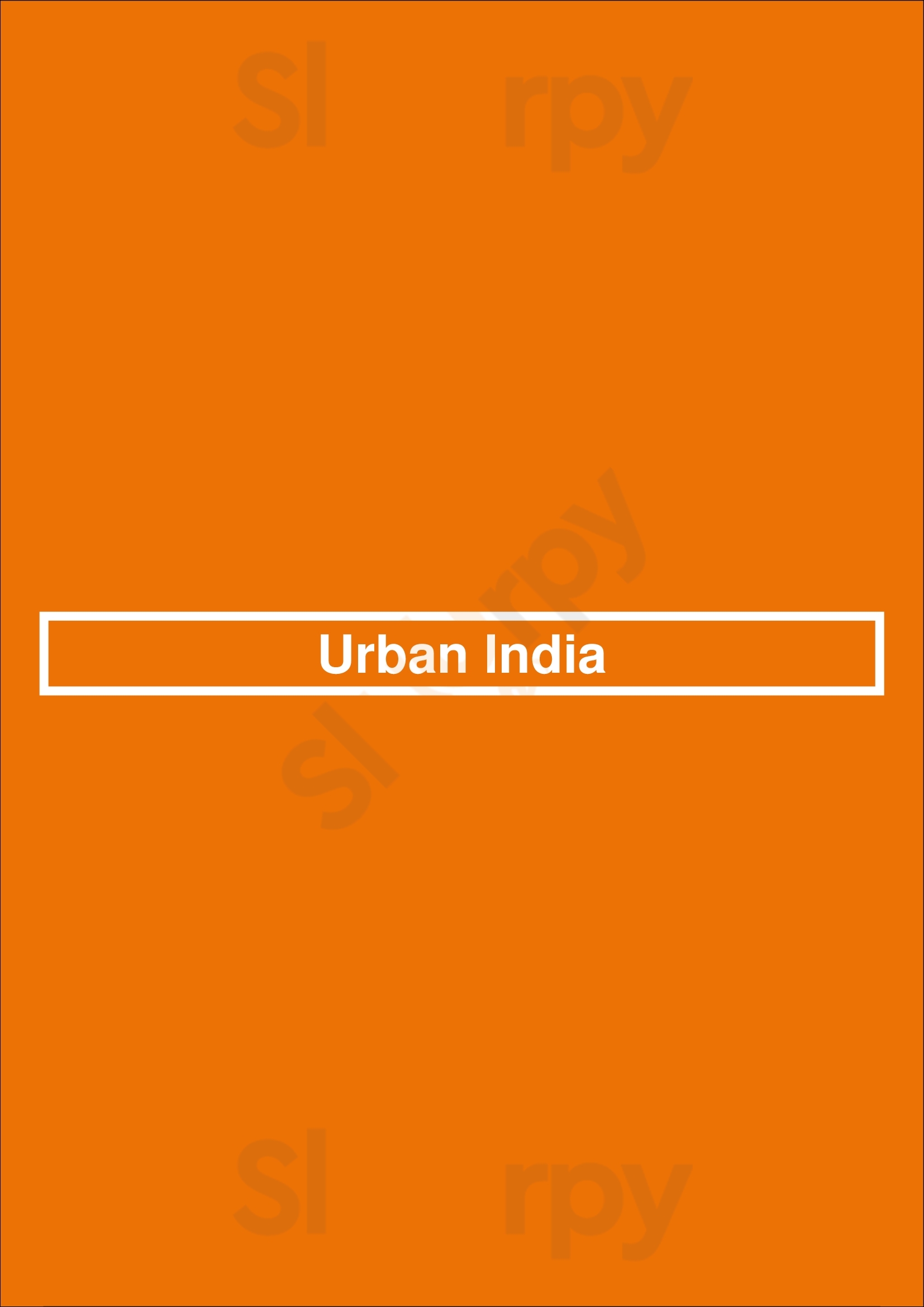 Urban India San Diego Menu - 1