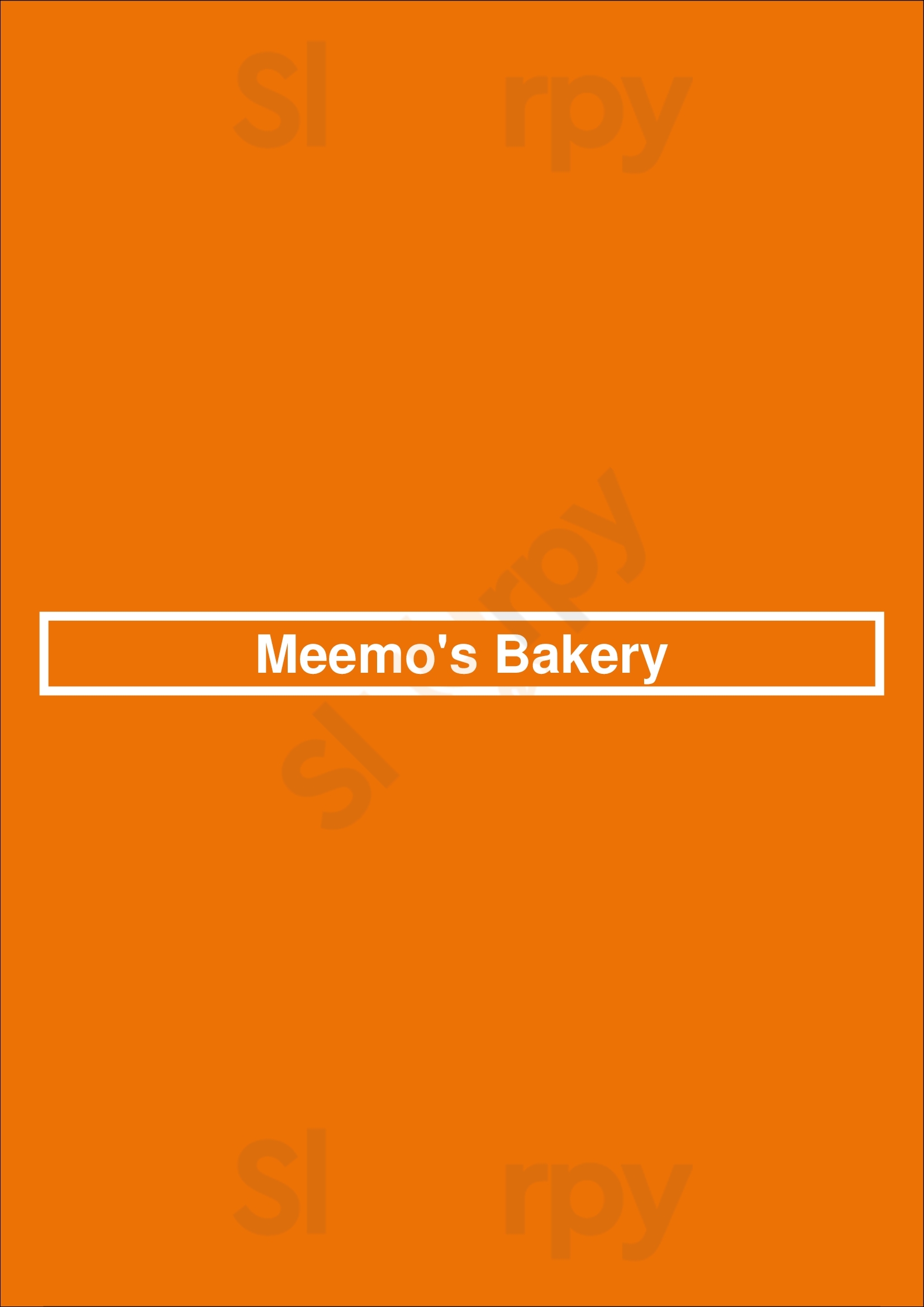 Meemo's Bakery San Antonio Menu - 1