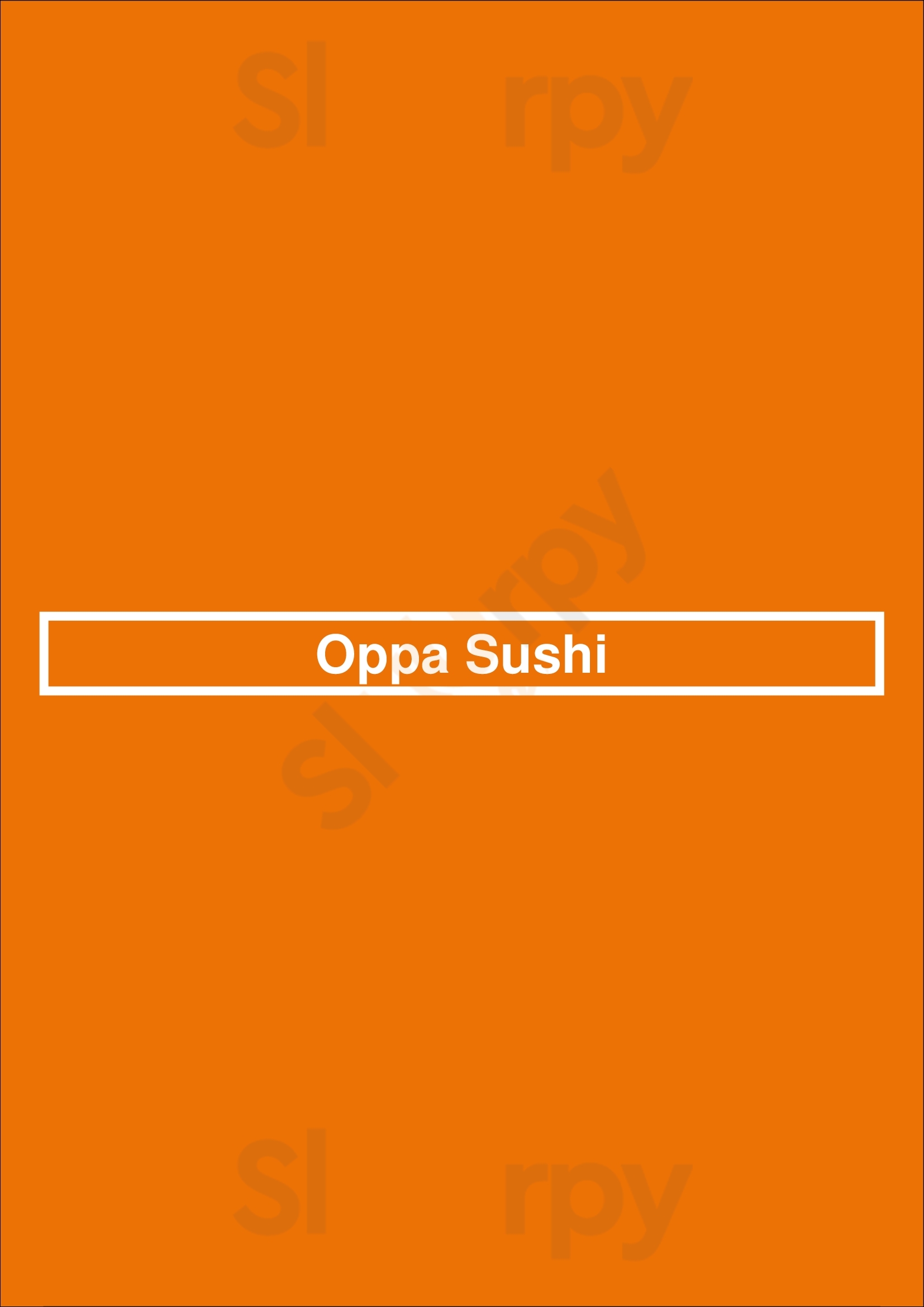 Main Menu - Oppa Sushi