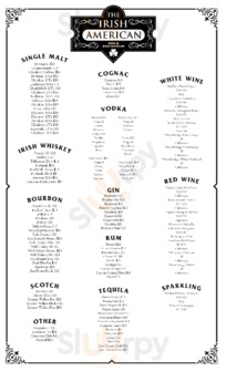 The Irish American Pub menu