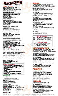 Pour House Pints And Pies menu