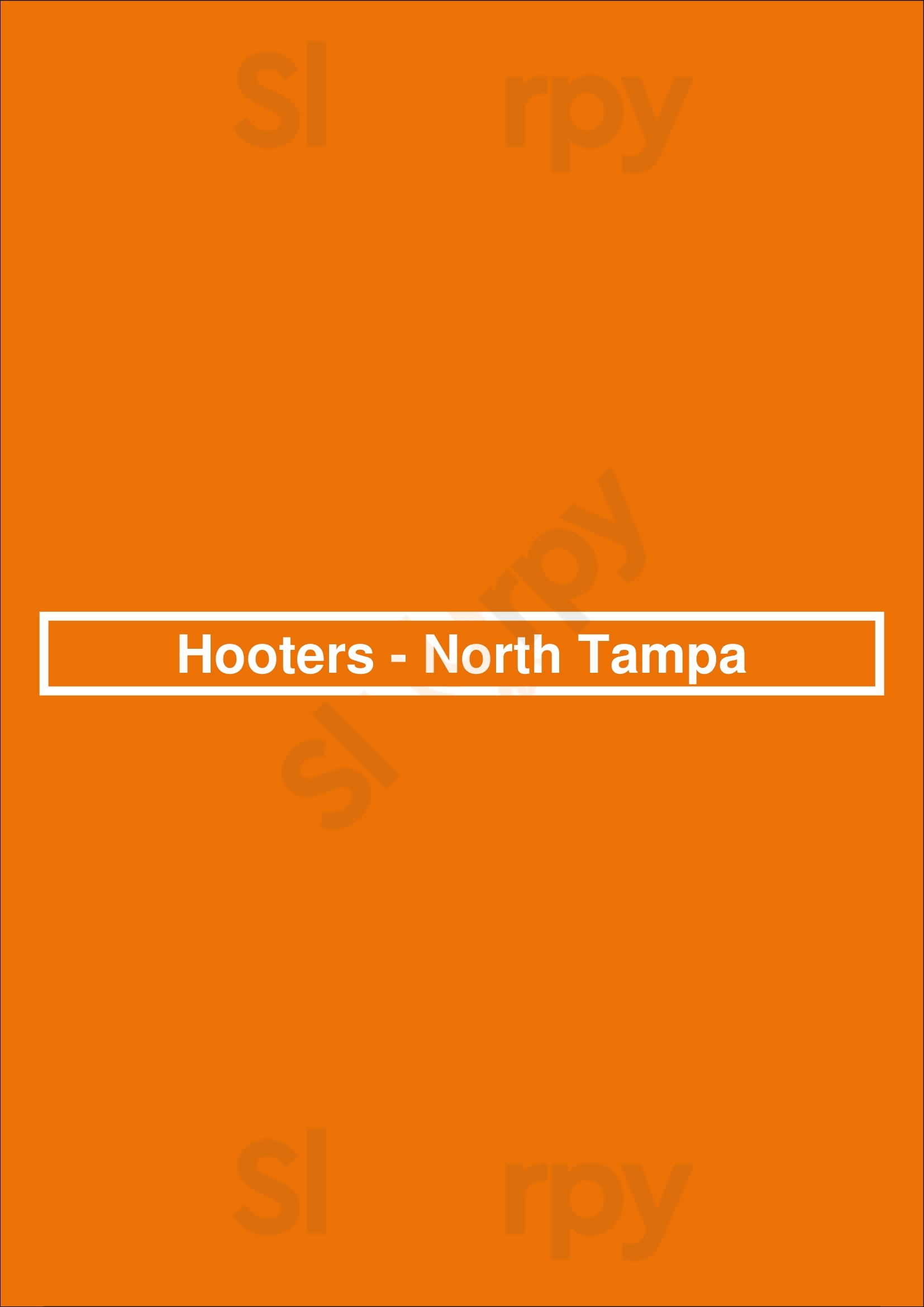 Hooters - North Tampa Tampa Menu - 1