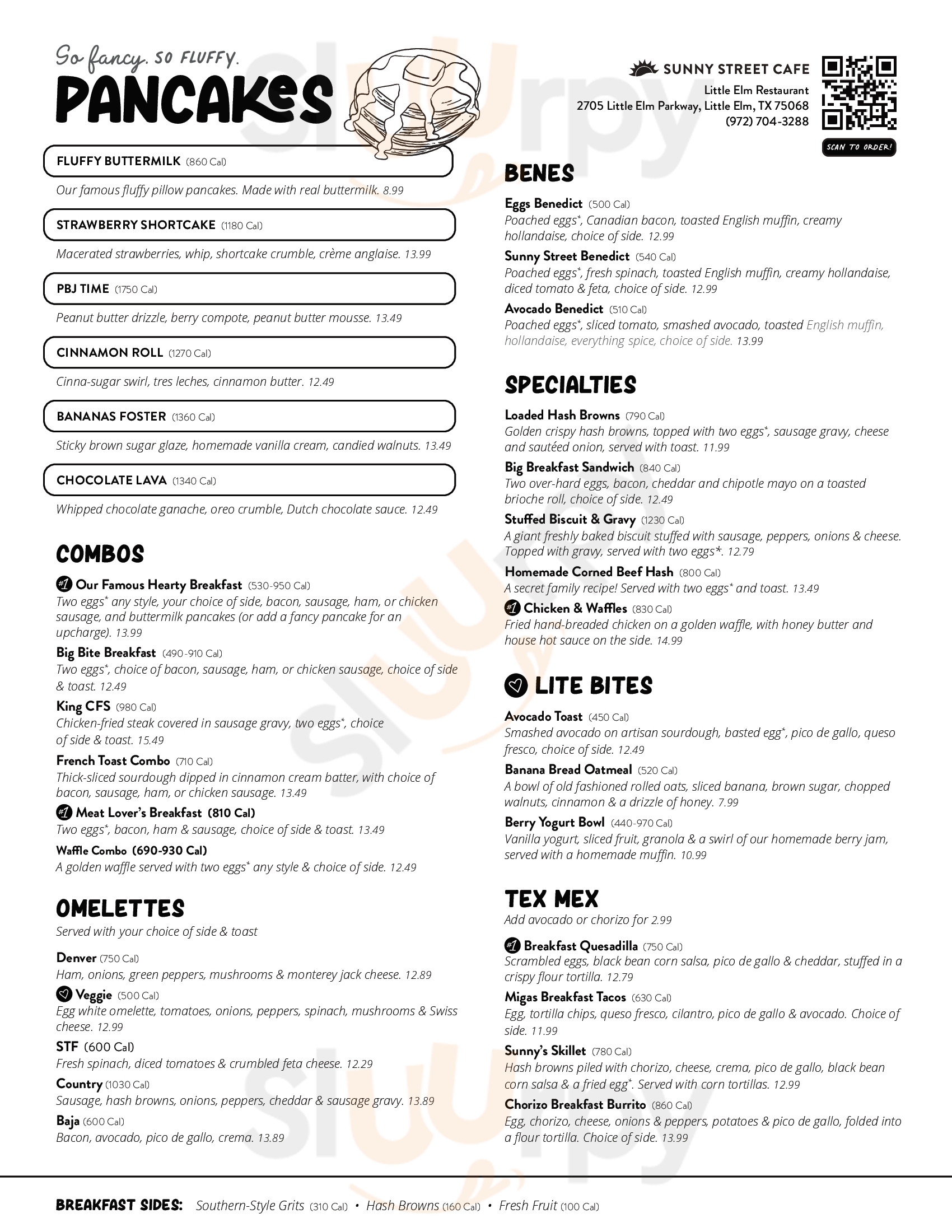 Main Menu - Sunny Street Cafe