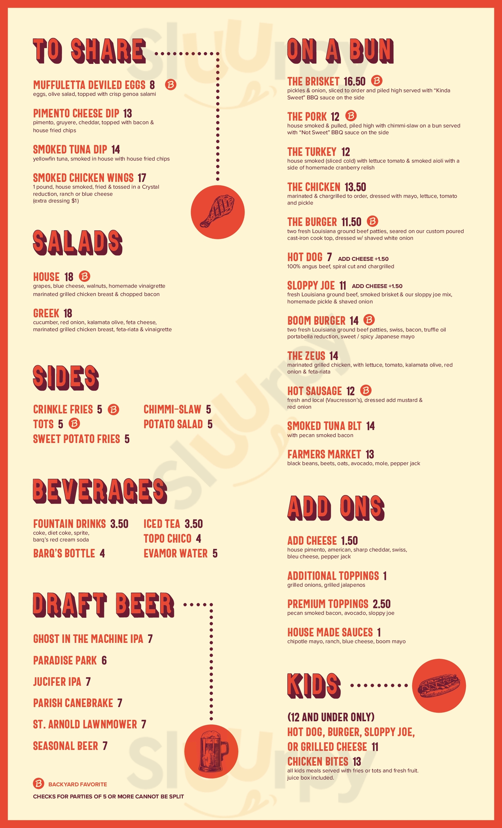 Main Menu - The Backyard