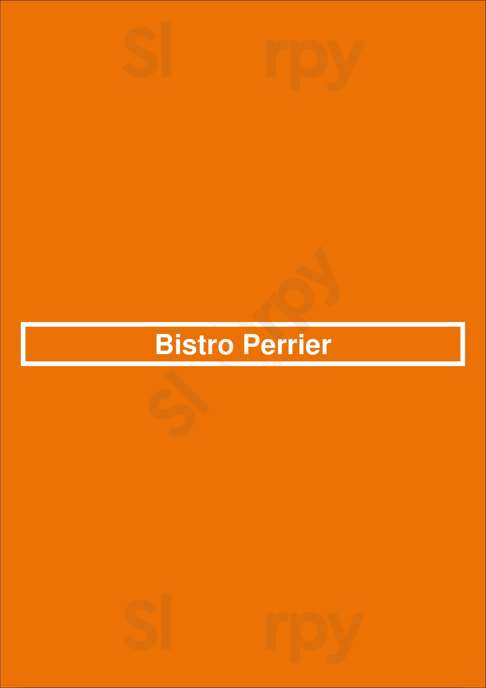 Bistro Perrier Philadelphia Menu - 1