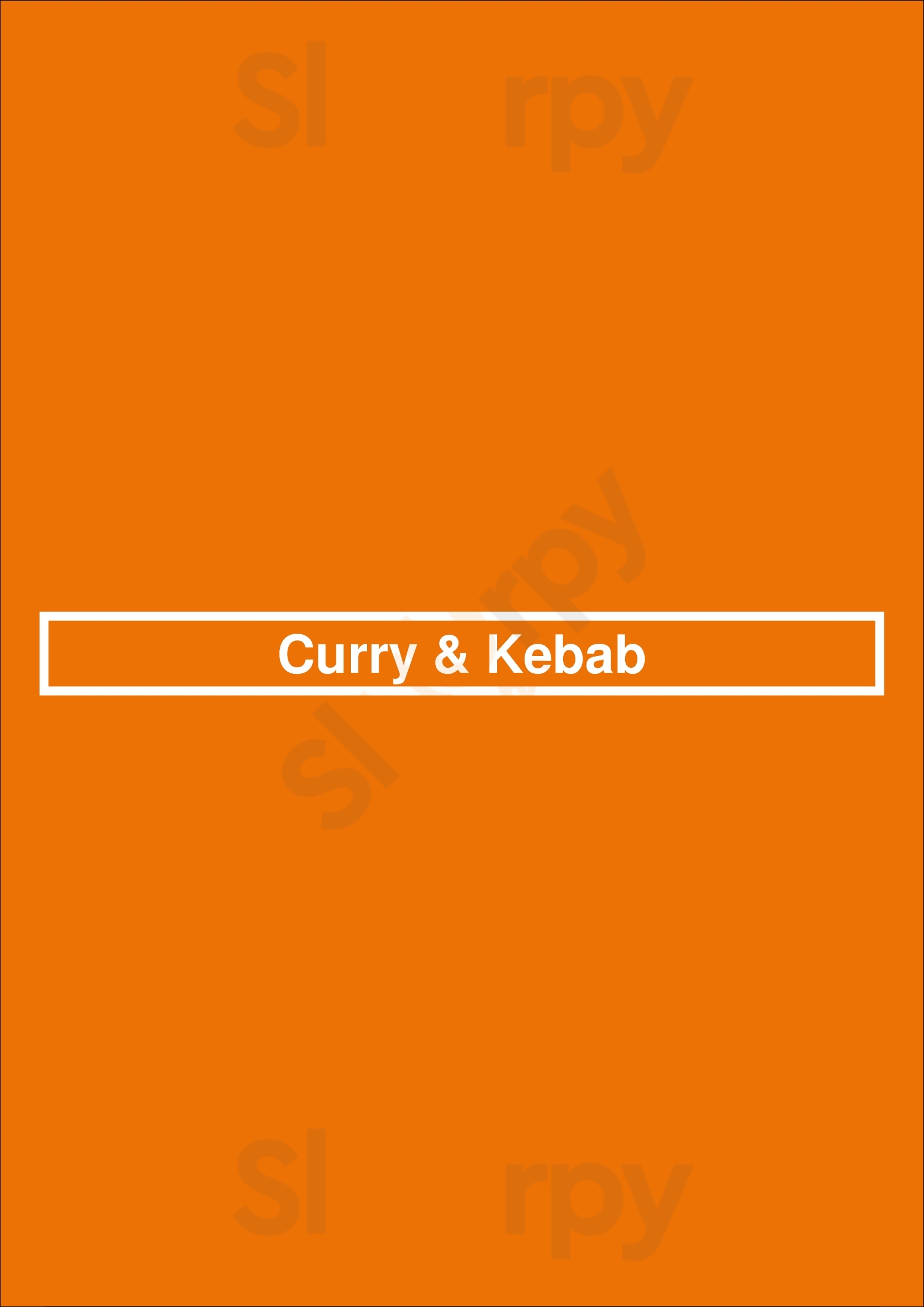 Main Menu - Curry & Kebab