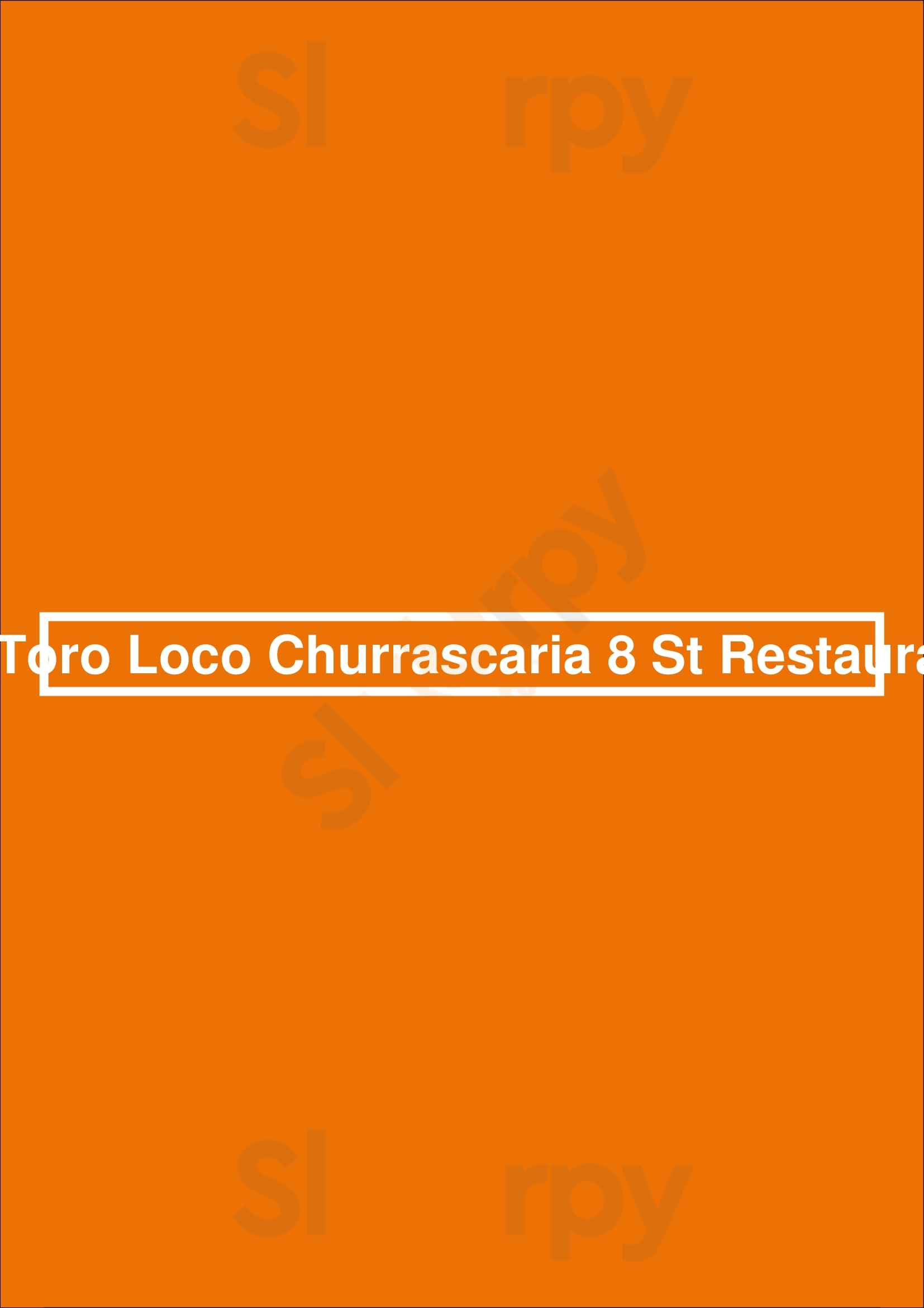 El Toro Loco Churrascaria 8 St Restaurant Miami Menu - 1