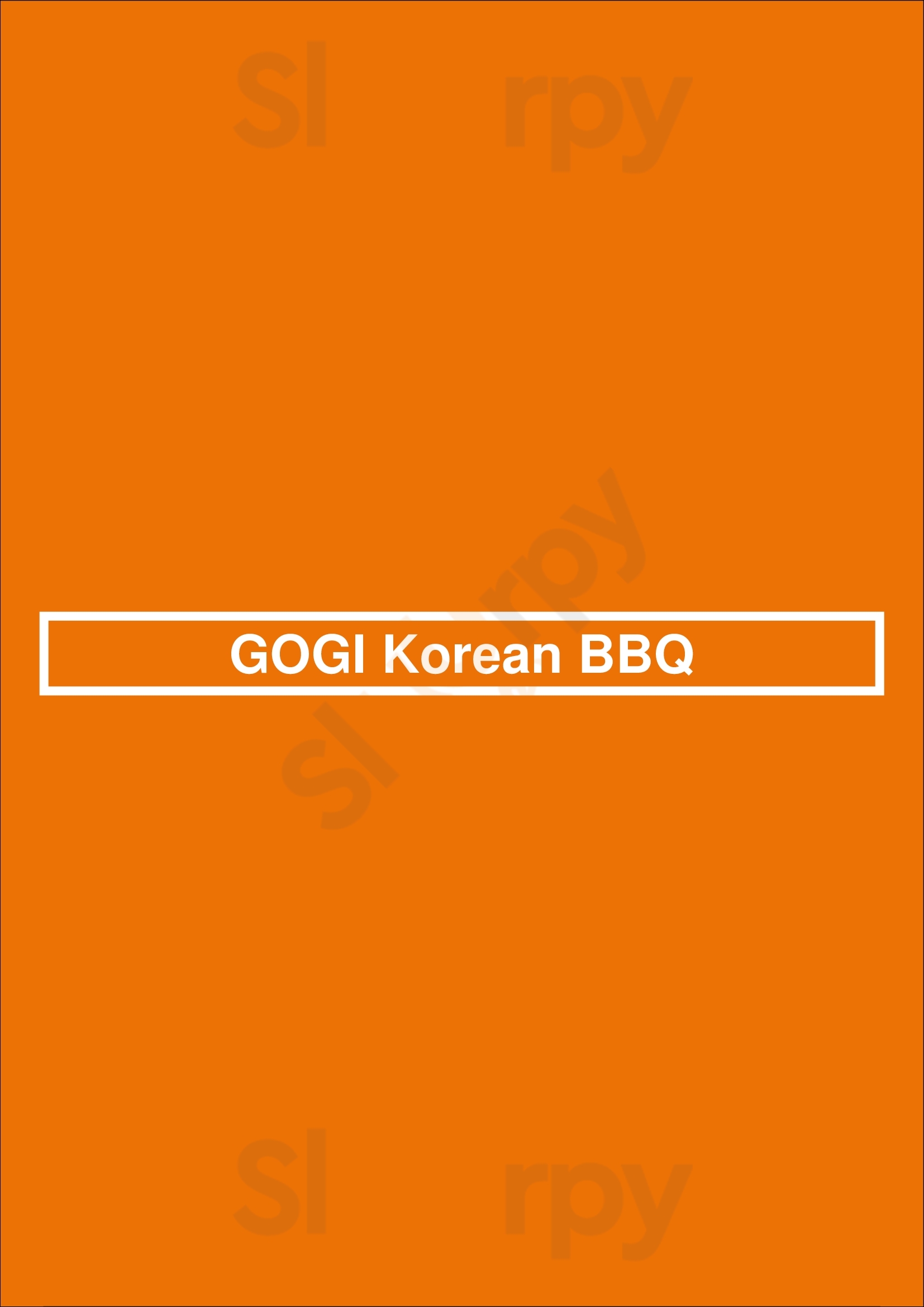 Main Menu - Gogi Korean Bbq