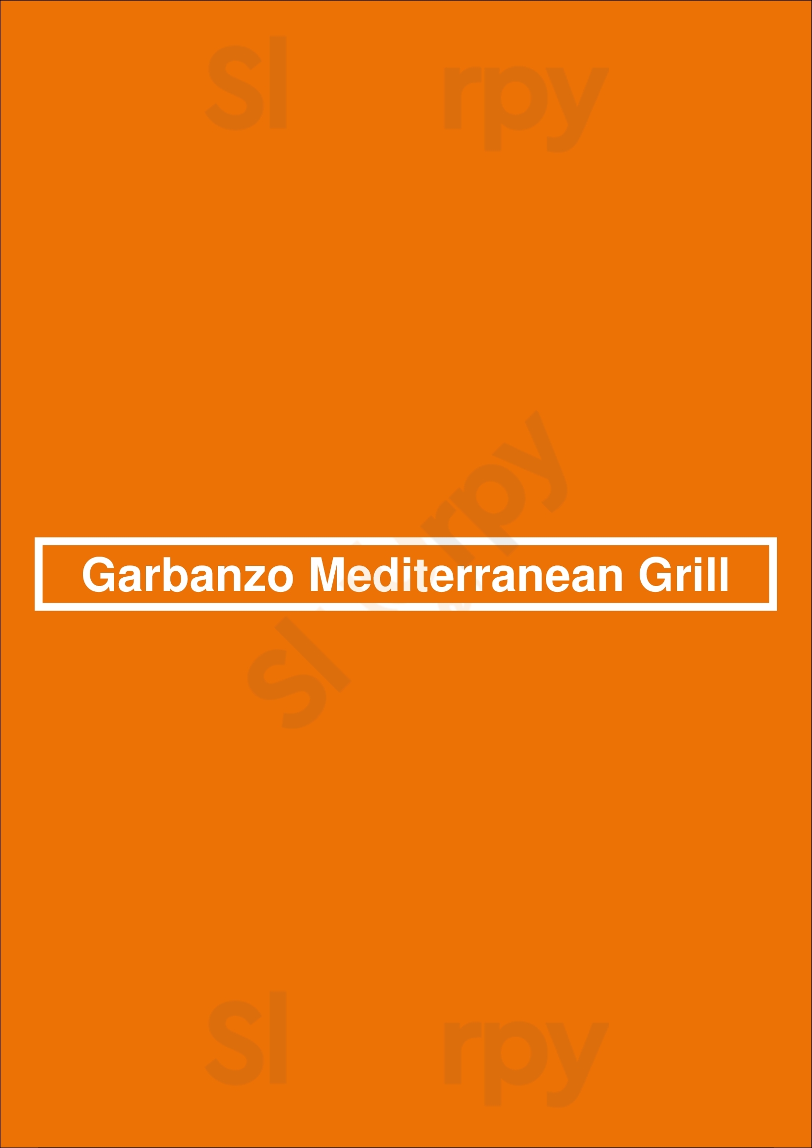 Garbanzo Mediterranean Grill Denver Menu - 1