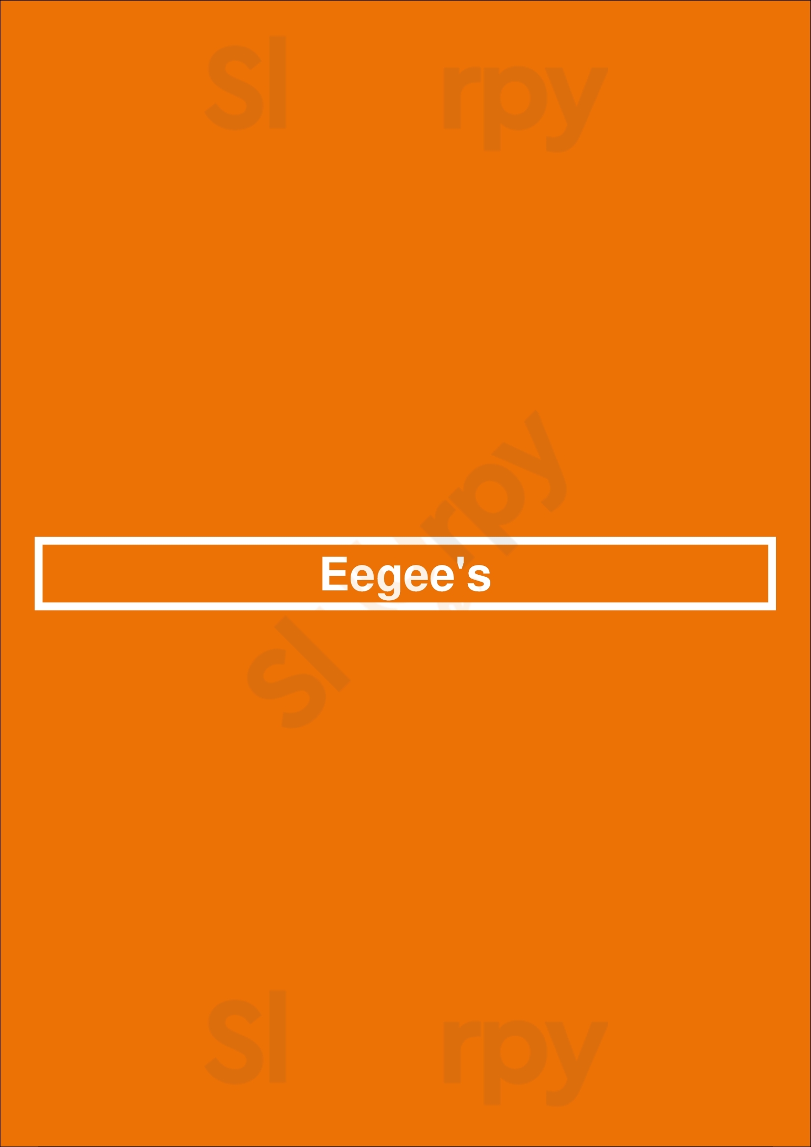 Main Menu - Eegee's