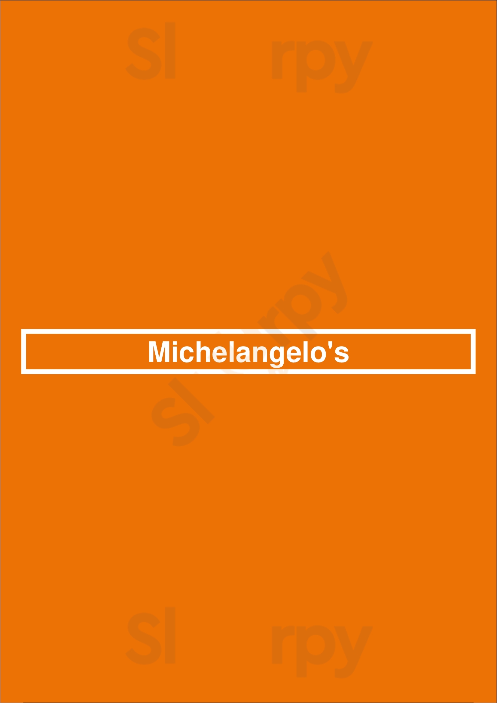 Michelangelo's Baltimore Menu - 1