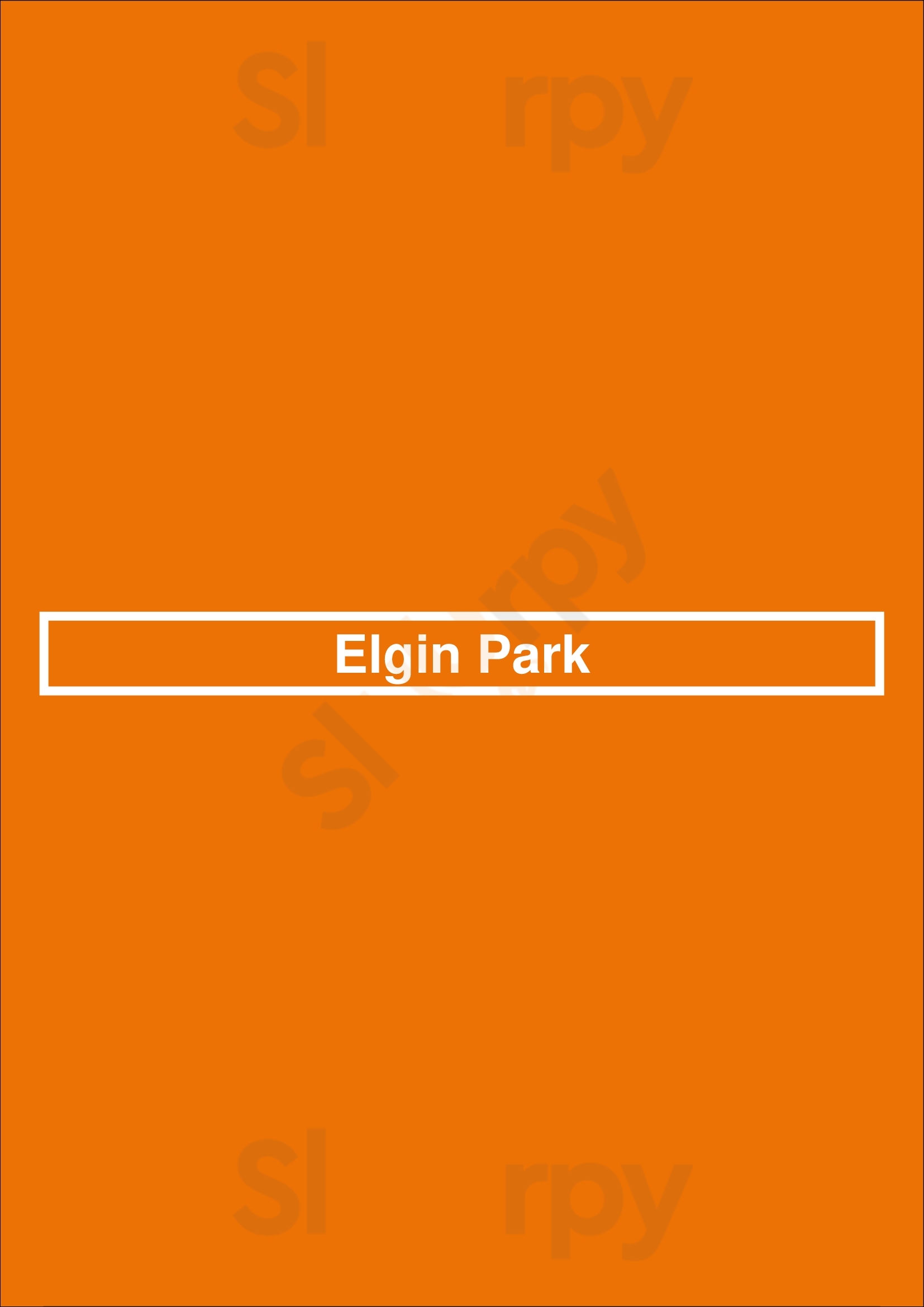 Elgin Park Tulsa Menu - 1