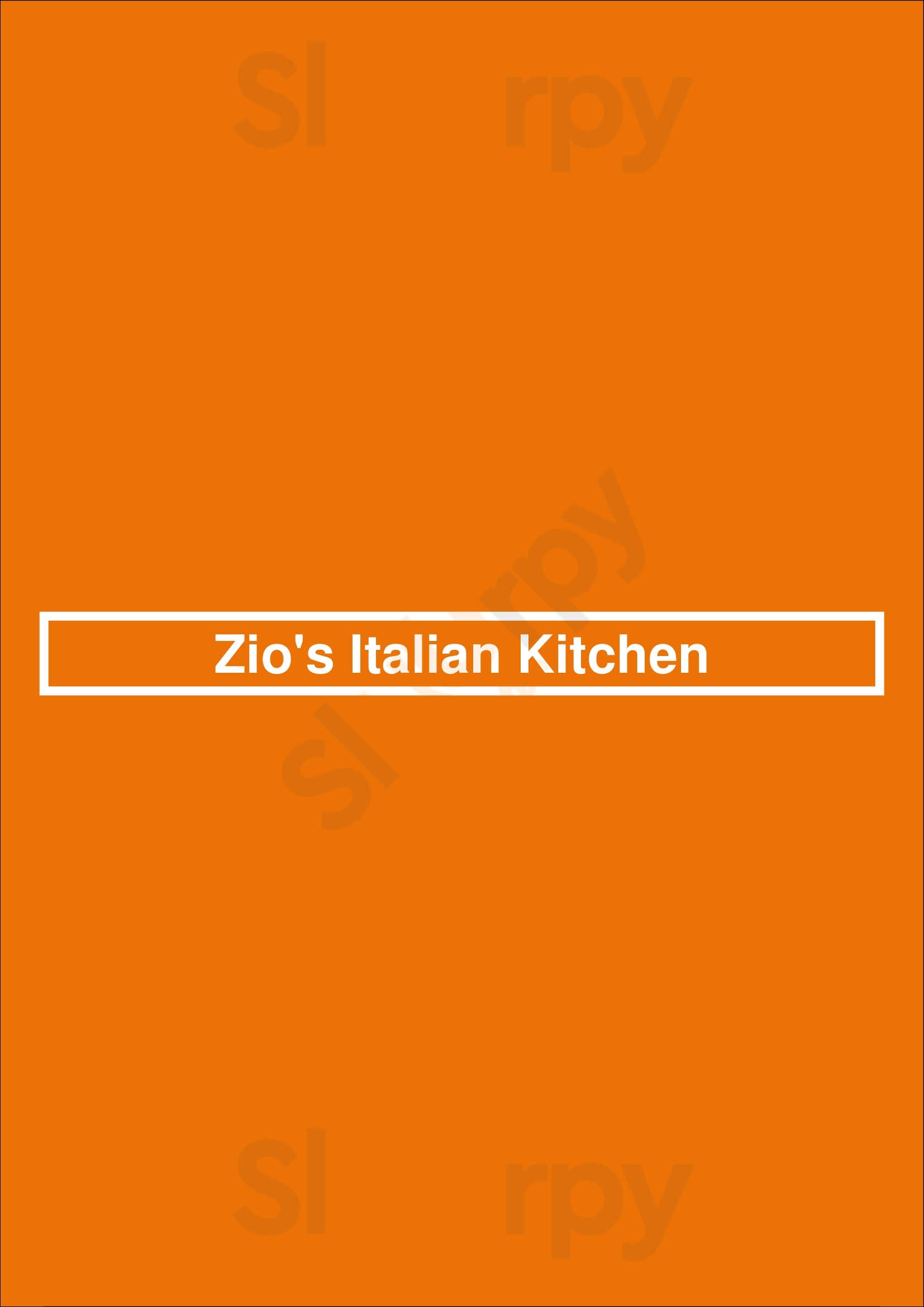 Zio's Italian Kitchen Tulsa Menu - 1