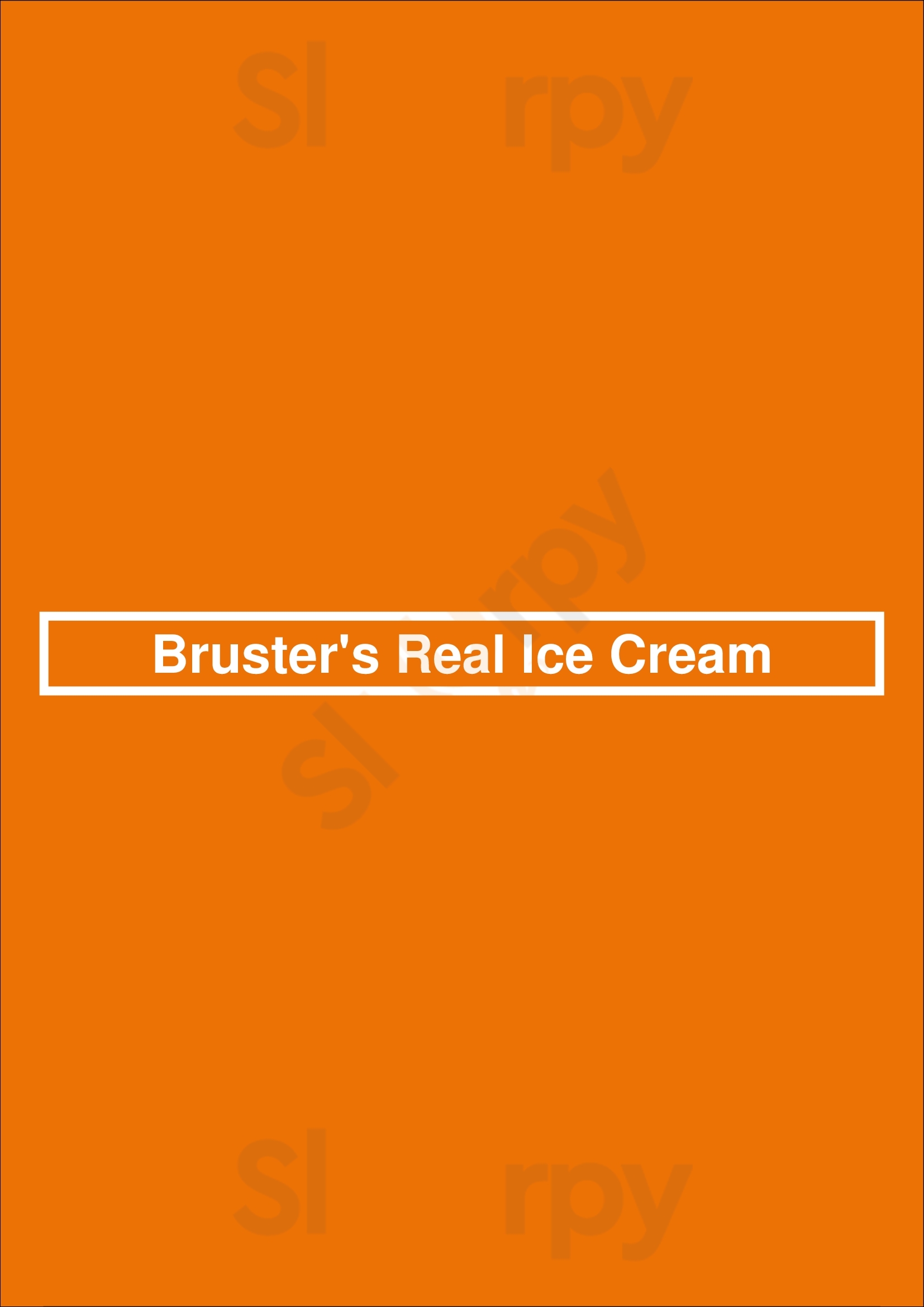 Bruster's Real Ice Cream Tampa Menu - 1