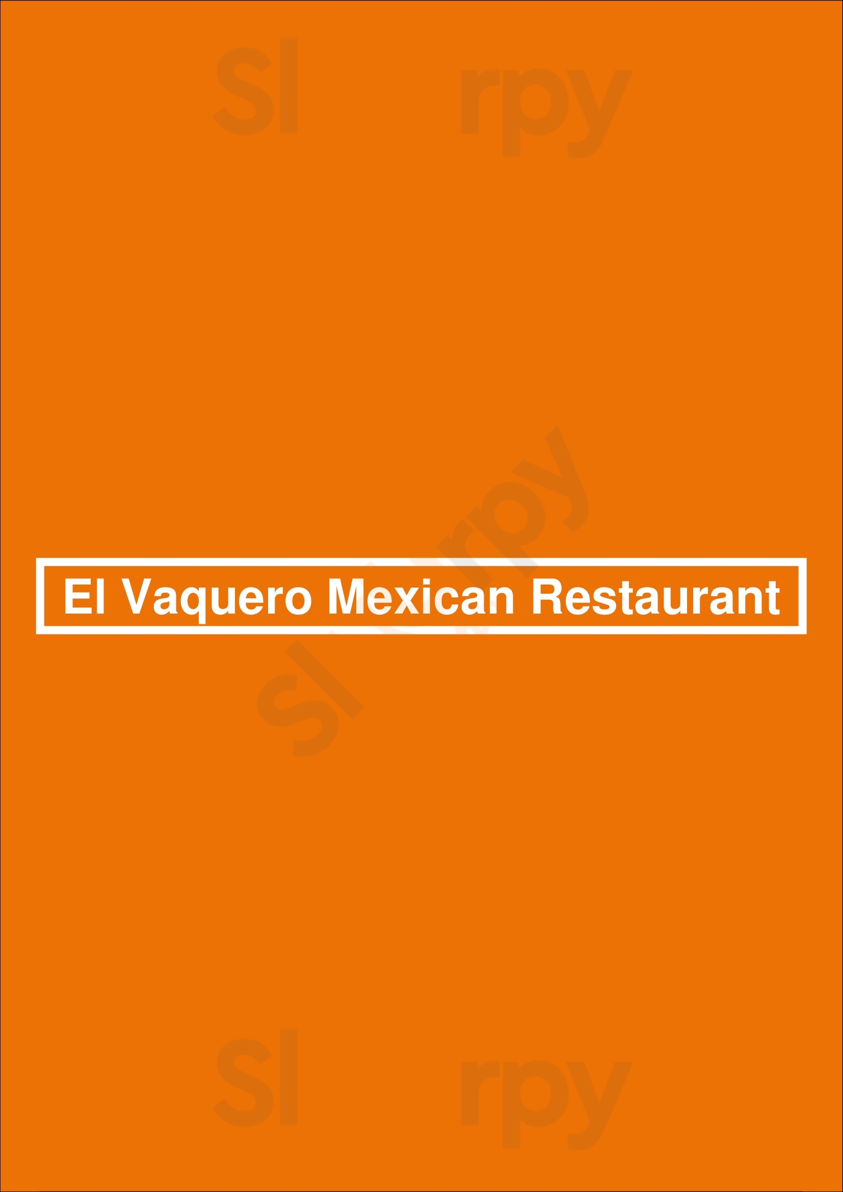 El Vaquero Mexican Restaurant Columbus Menu - 1