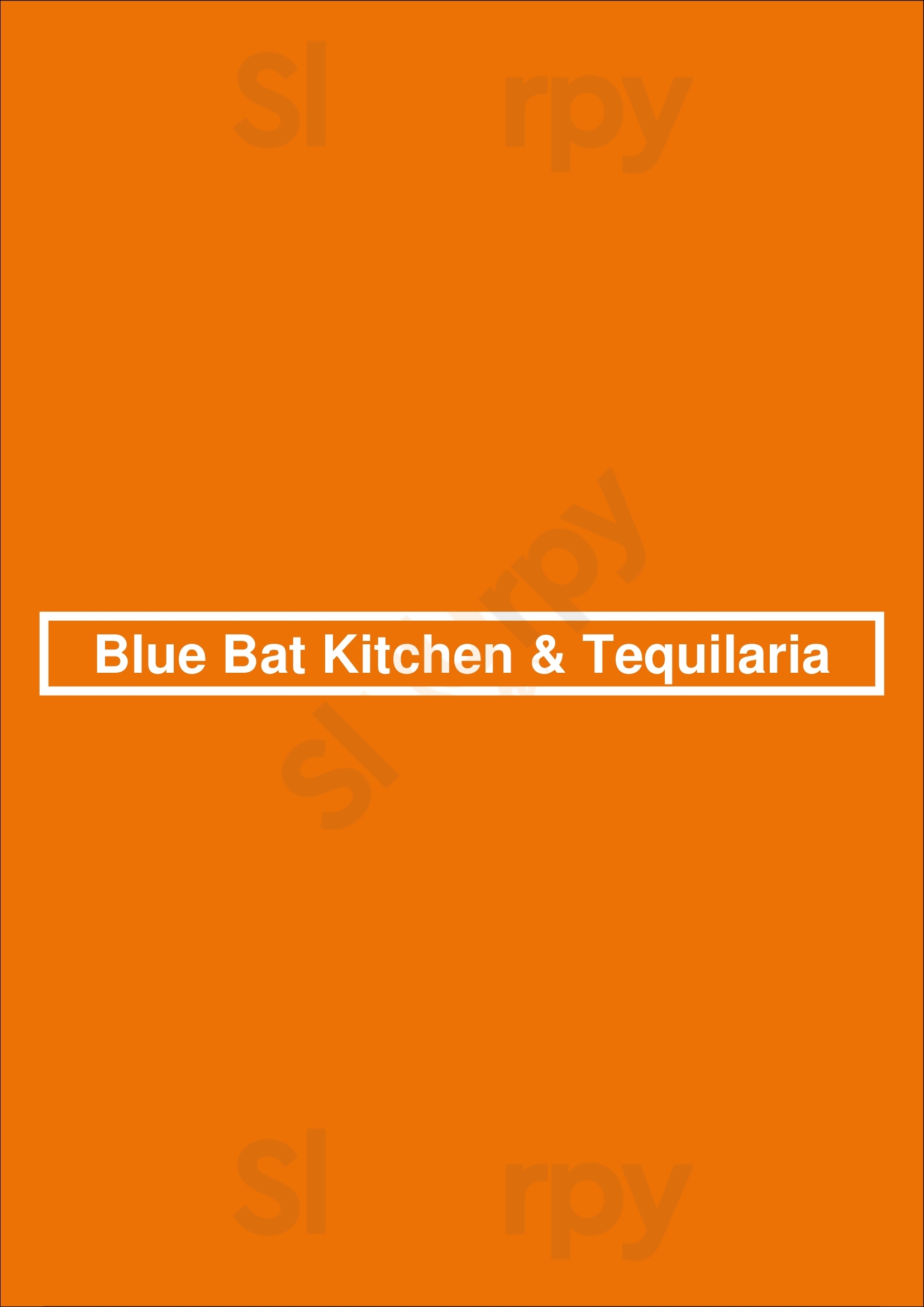 Blue Bat Kitchen & Tequilaria Milwaukee Menu - 1