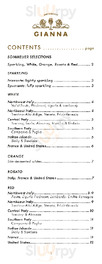 Gianna Restaurant menu