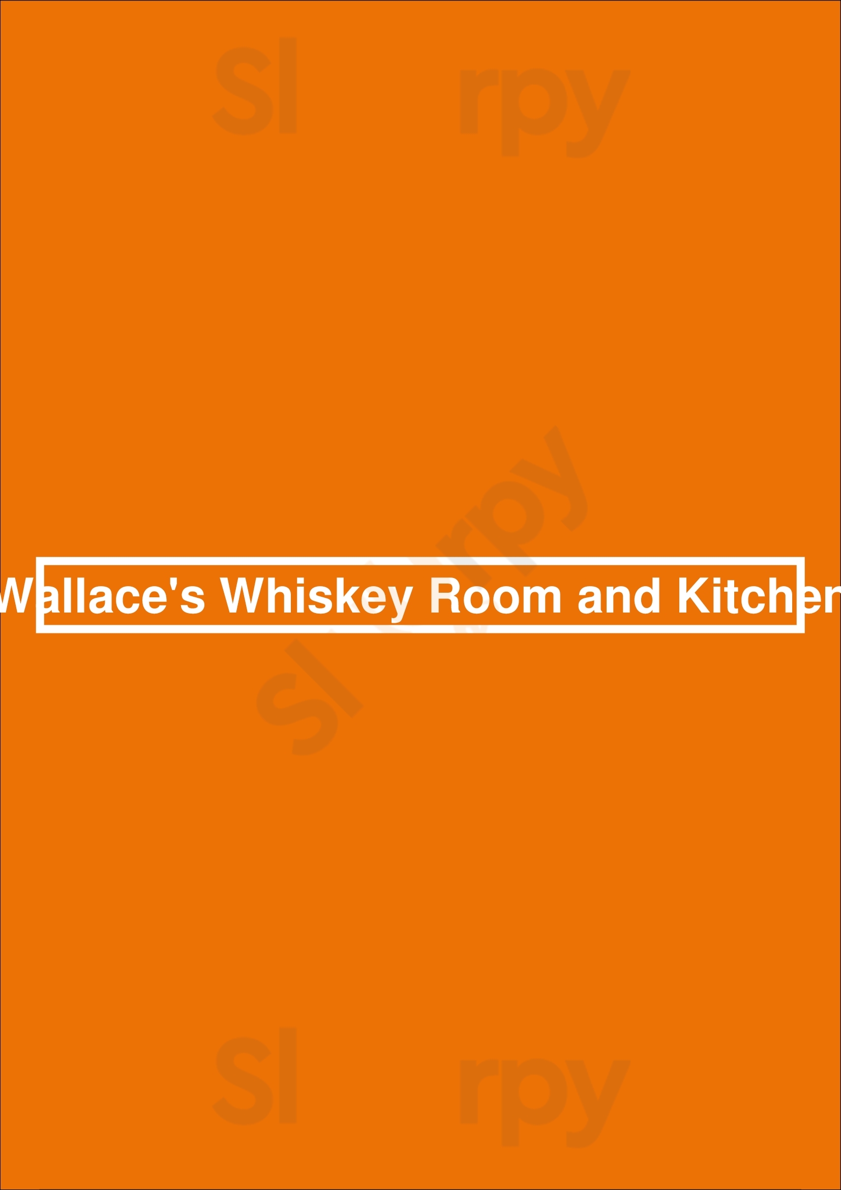 Wallace's Whiskey Room & Kitchen Pittsburgh Menu - 1