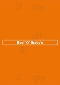 Beef 'o' Brady's menu