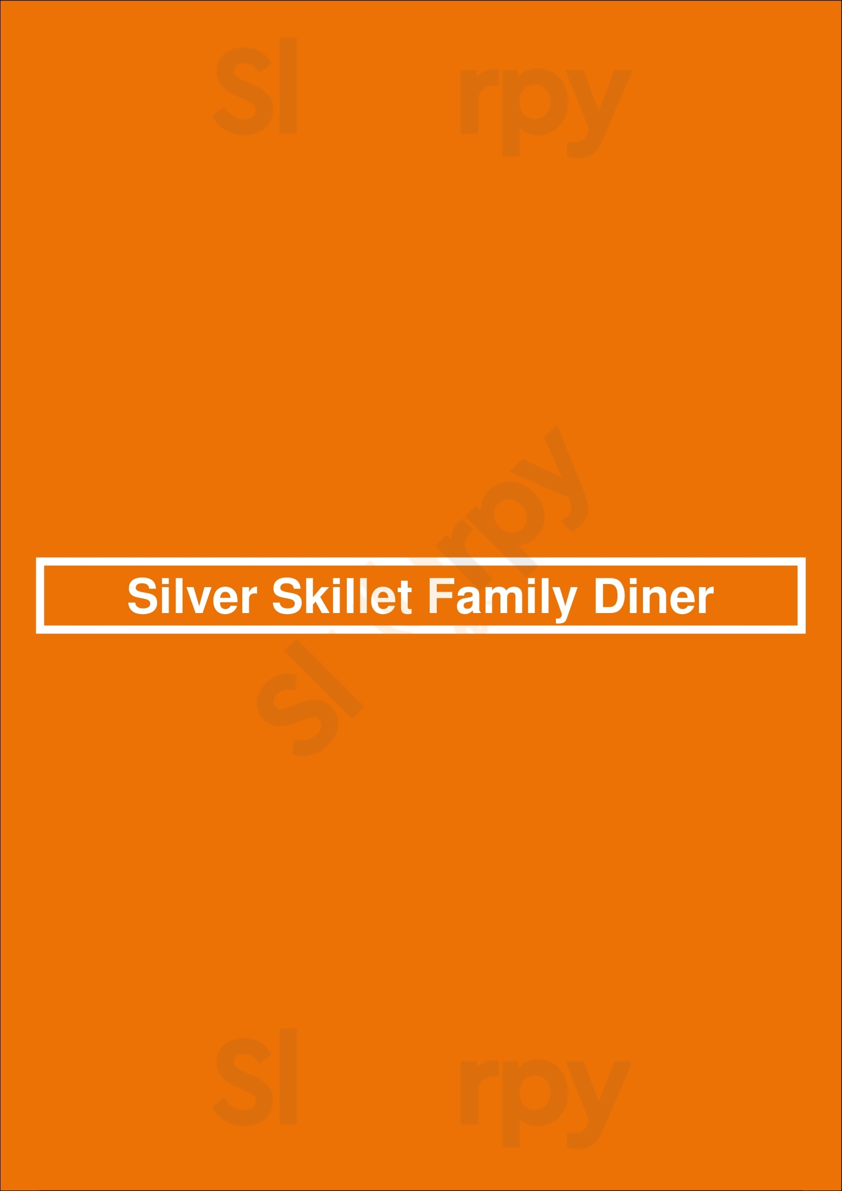 Silver Skillet Family Diner Tulsa Menu - 1