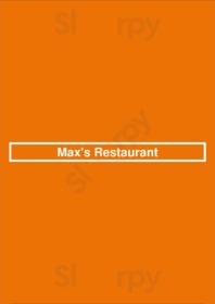 Max's Restaurant menu