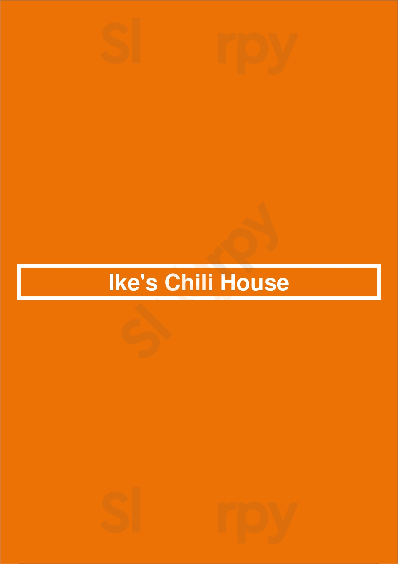 Ike's Chili Tulsa Menu - 1
