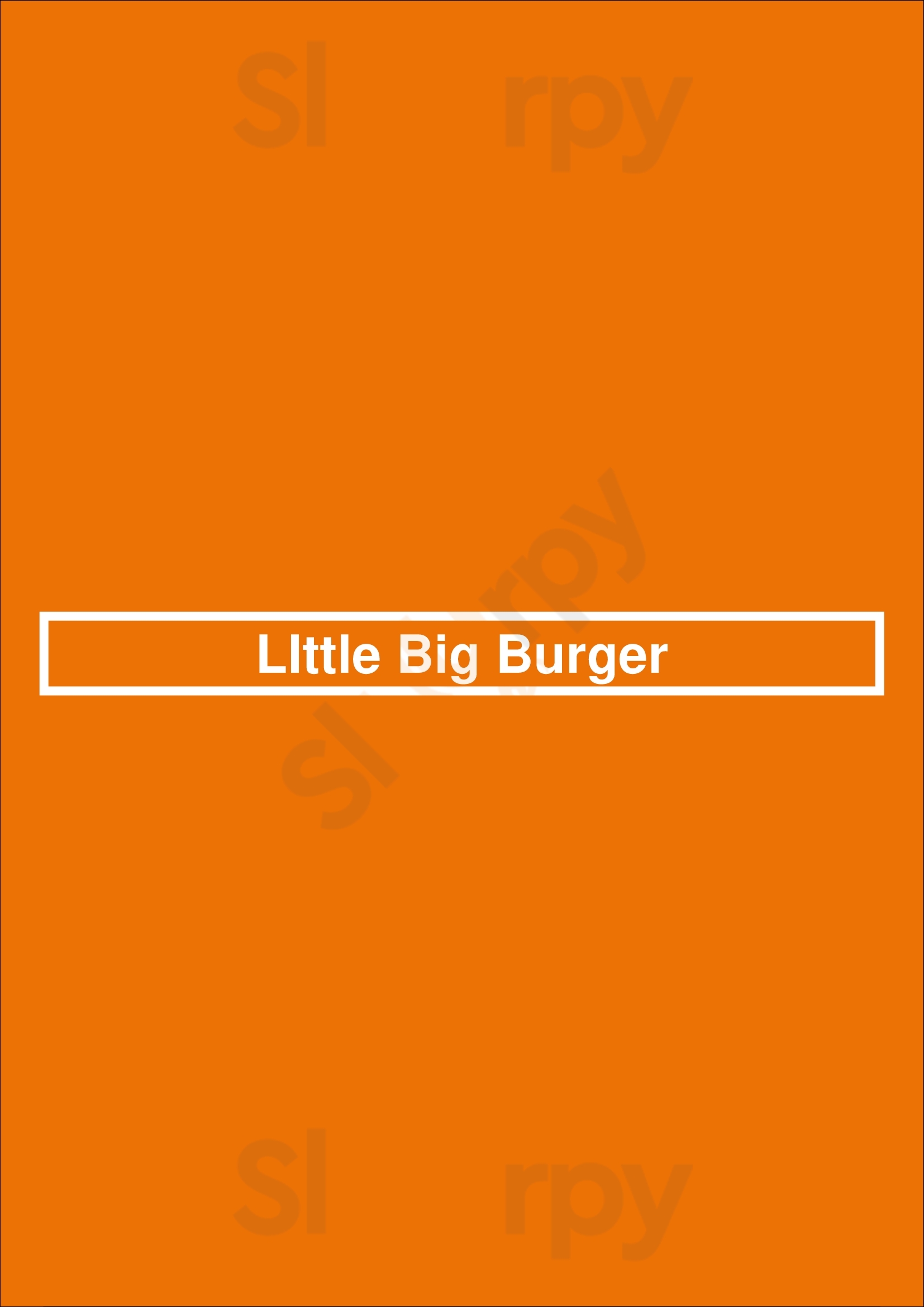 Main Menu - Little Big Burger