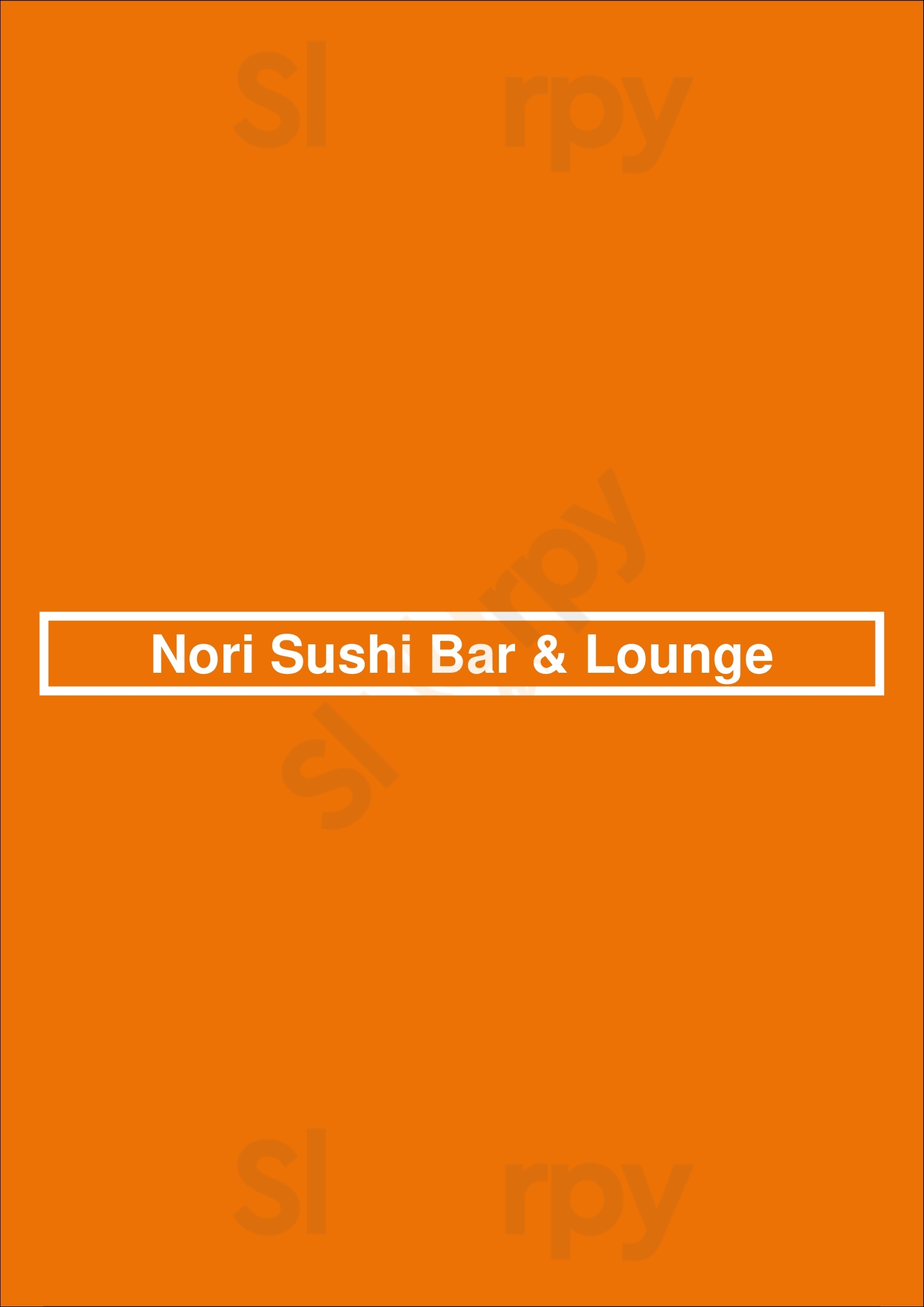 Main Menu - Nori Sushi Bar & Lounge